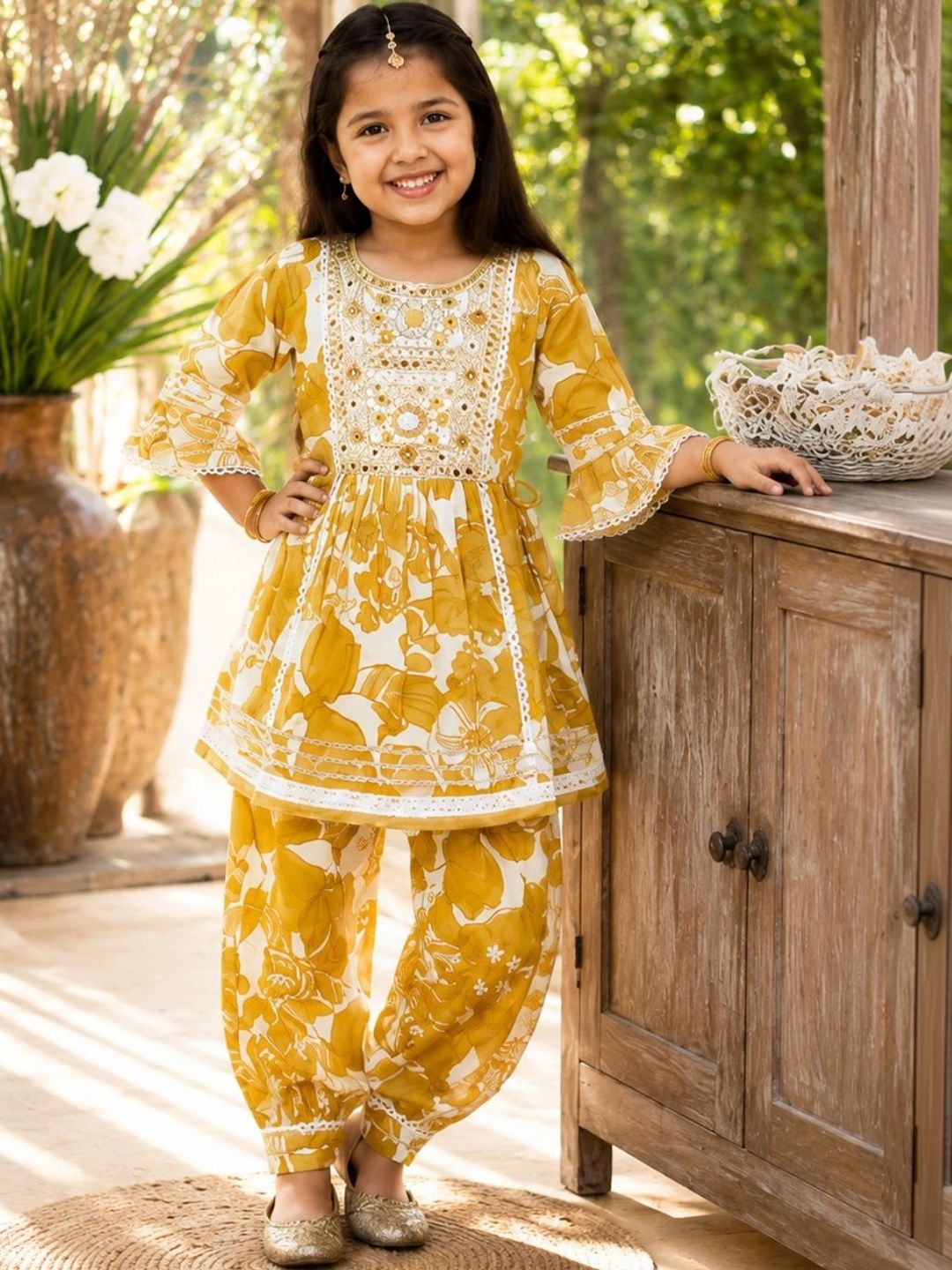 NINOS Girls Printed Dhoti Pants-picture-24