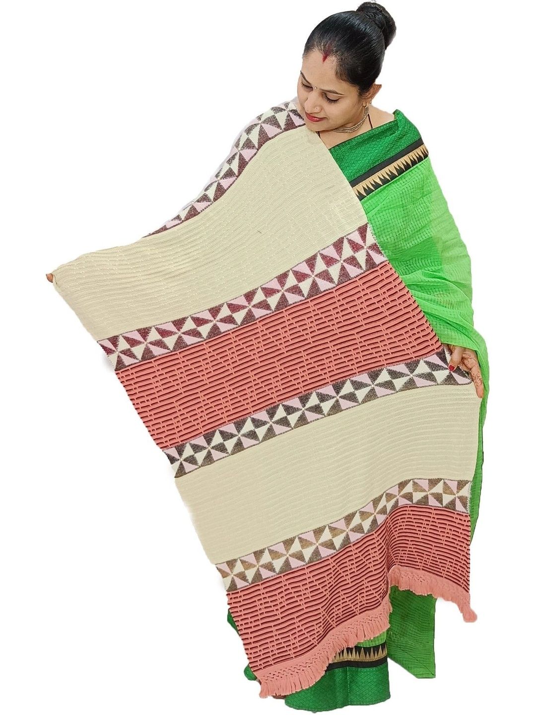 SPRHA Women Geometric Woven Design Shawl-picture-39