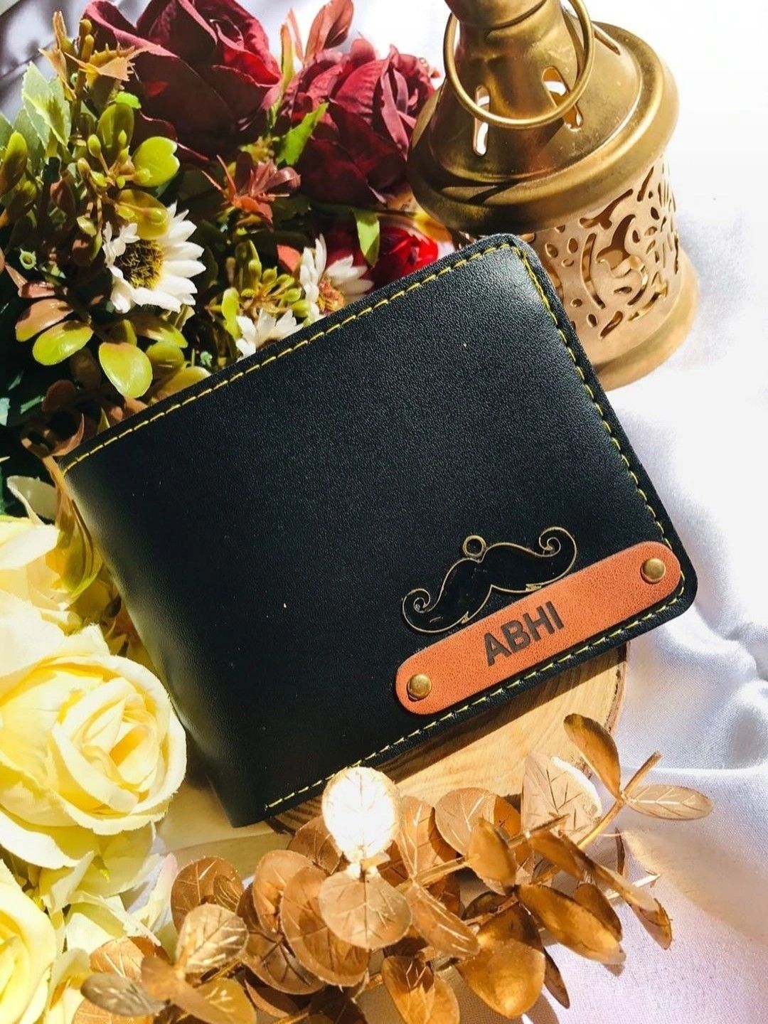 Navya Royal Art Men Embellished Leather Two Fold Wallet-picture-20