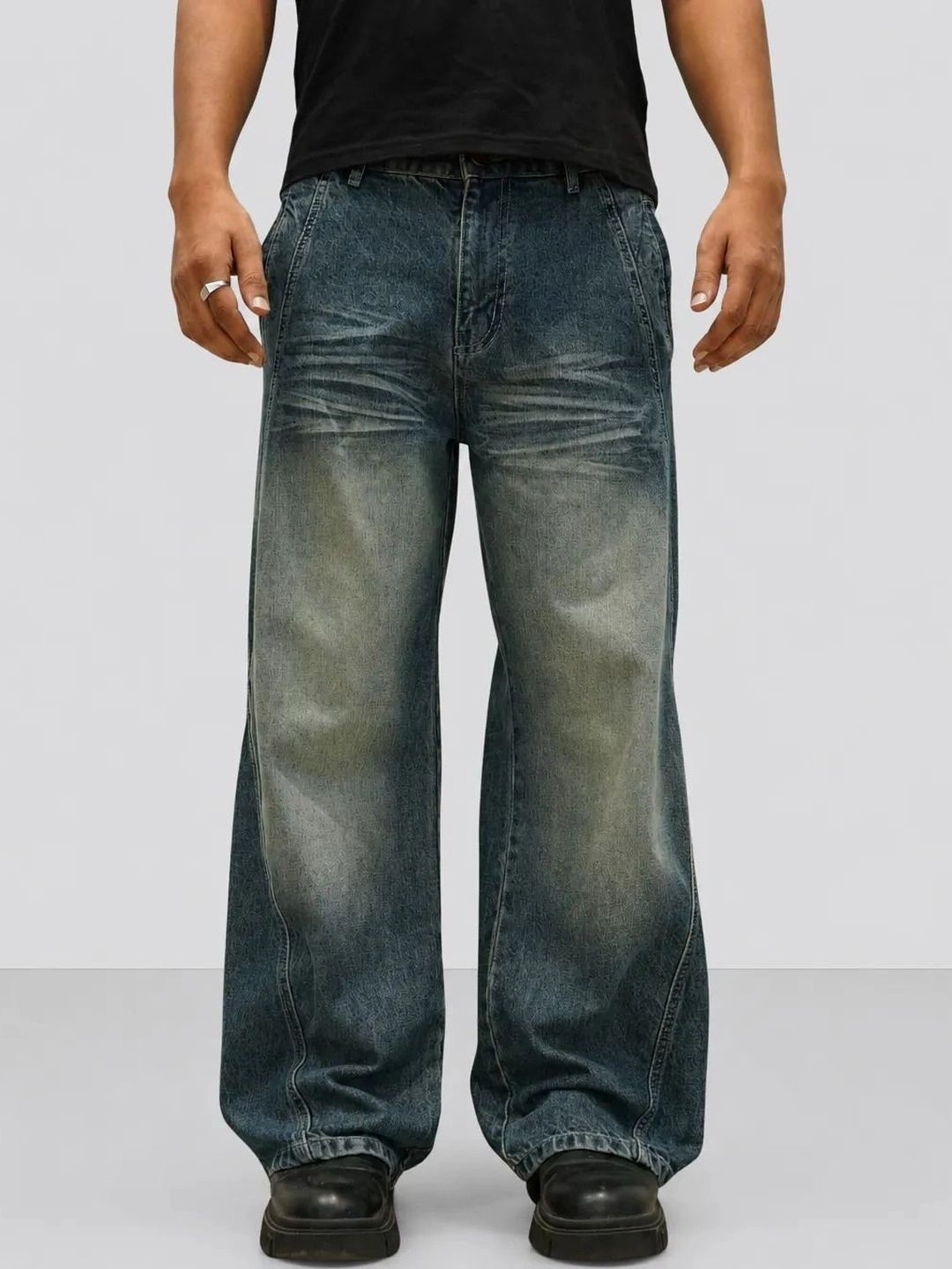 Off Duty India Men Mid-Rise Low Distress Jeans-picture-34