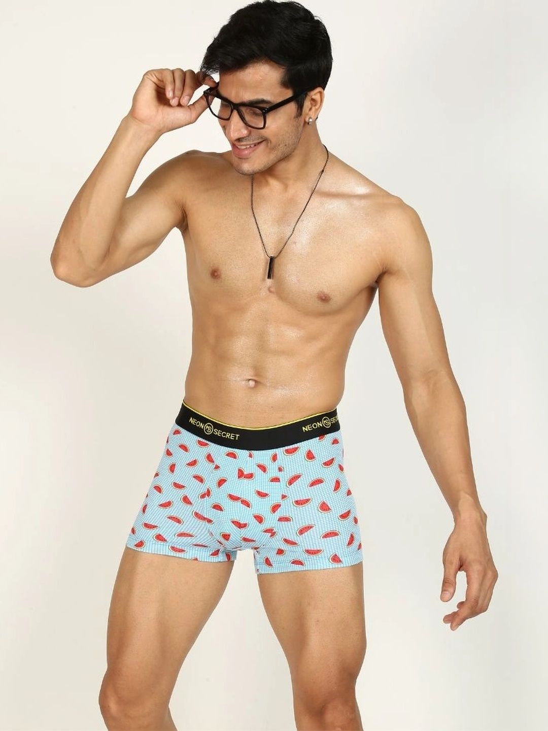 NEON SECRET Cotton Blend Printed Trunks-picture-27