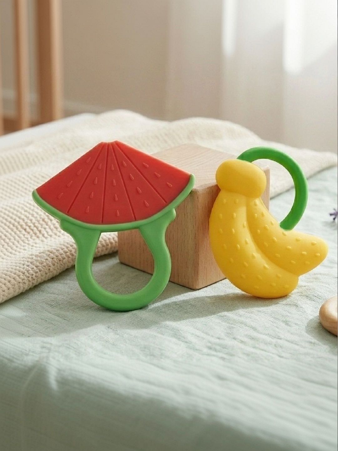 ORTIS GLOBAL TRADE Set Of 2 Watermelon Teether & Banana Teether-picture-20