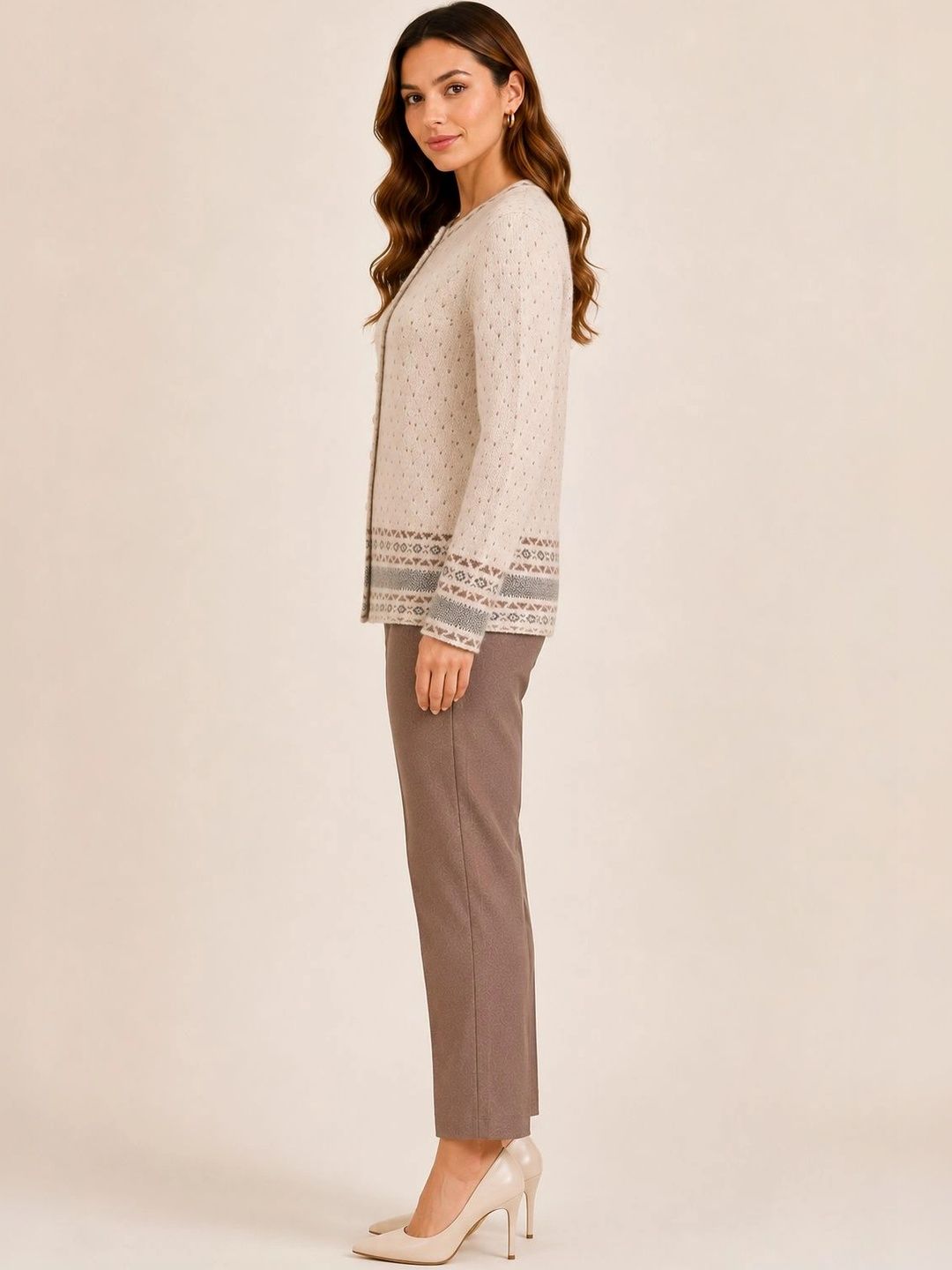HIMYUG Women Fair Isle Printed Woollen Cardigan-picture-22