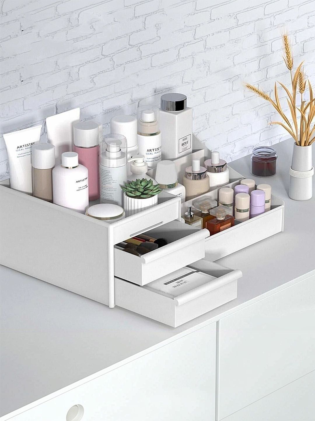 PSA White Set of 6 Regular Makeup Organiser Organisers-picture-11