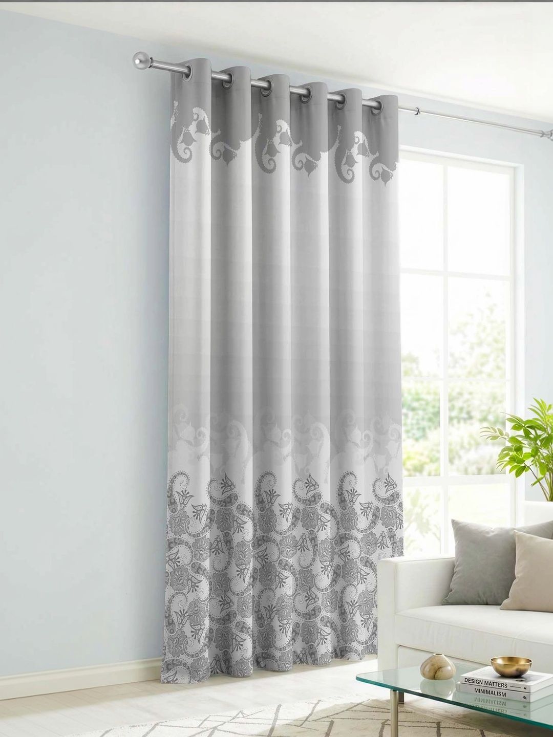 AAVIS DECOR Grey Room Darkening Long Door Curtain-picture-19