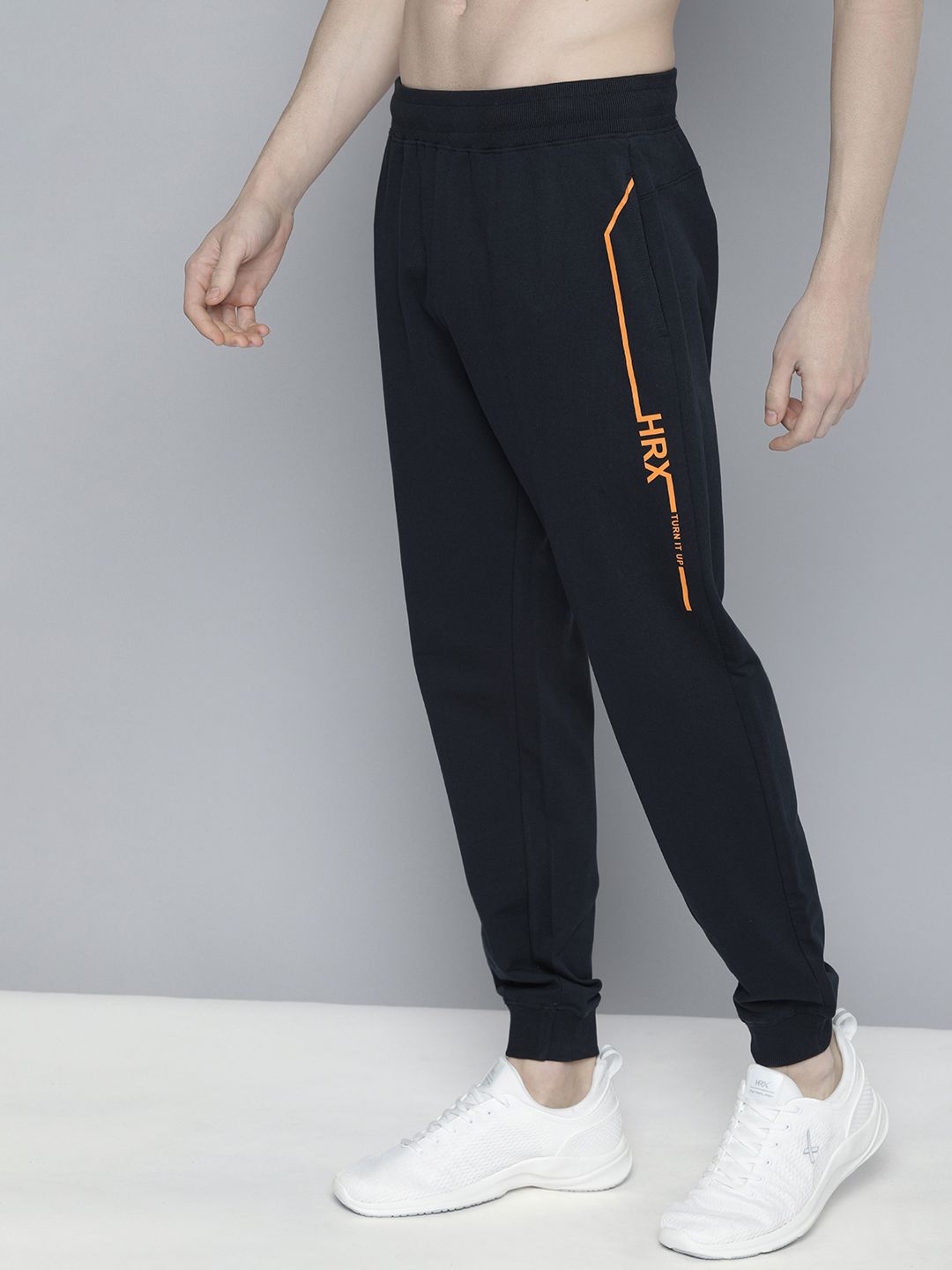 HRX by Hrithik Roshan Men Regular Fit Typography Lifestyle Joggers
