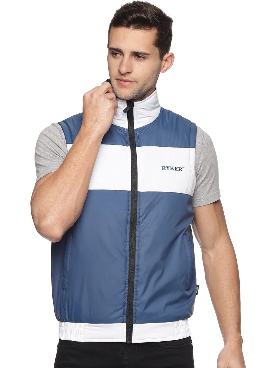 RYKER Men Colourblocked Insulator Puffer Jacket-picture-29