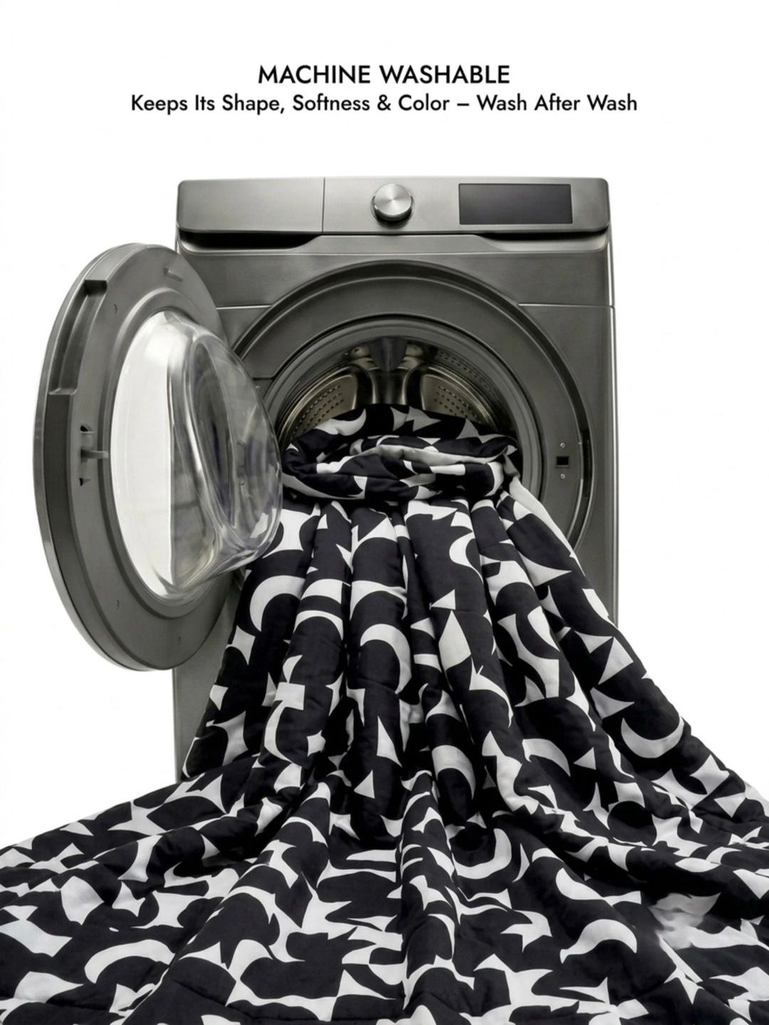Zarf Black & White 400 GSM Comforter-picture-35