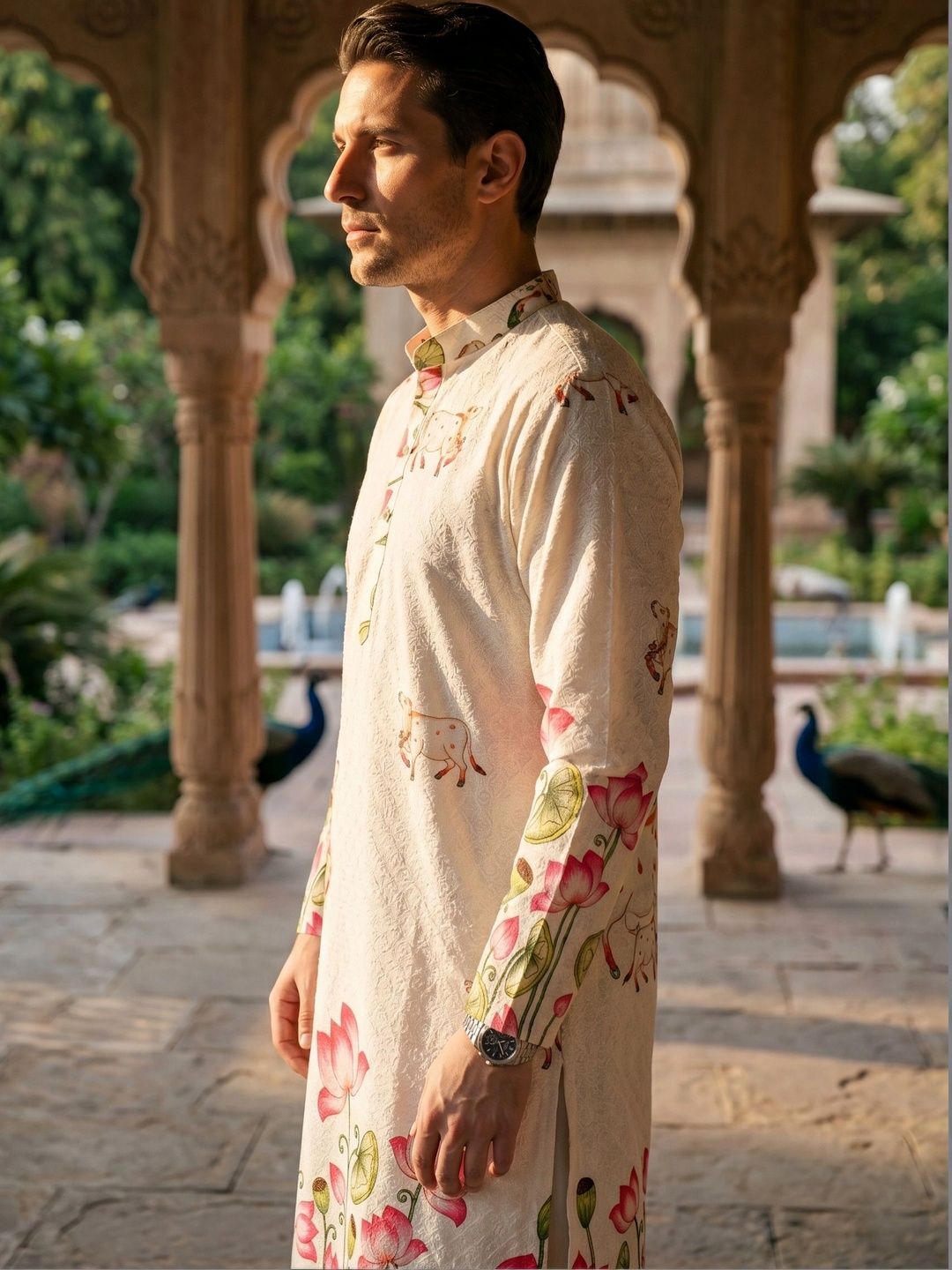 Anouk Men Floral Printed Indie Florals Kurta-picture-35