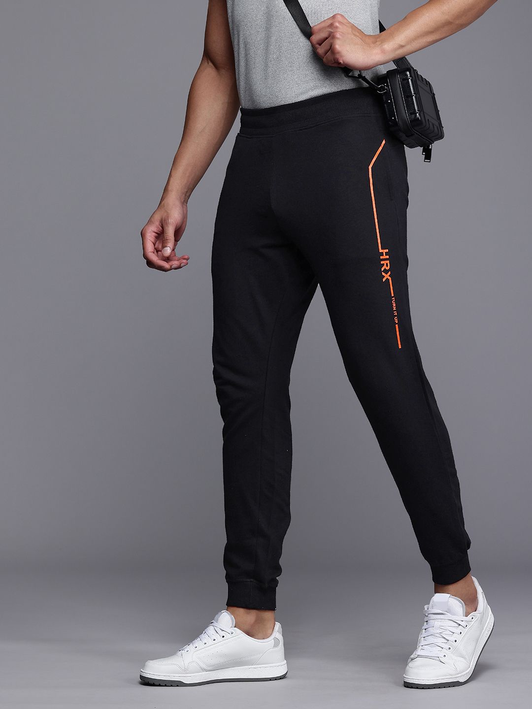 HRX by Hrithik Roshan Men Regular Fit Typography Lifestyle Joggers