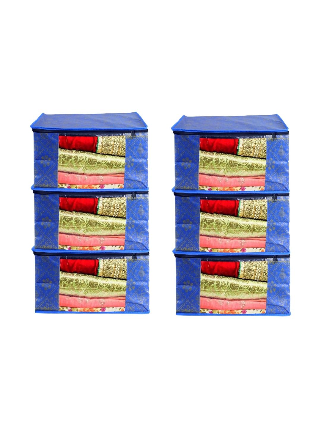 AARON INC Blue Set of 6 Reusable Multi-Utility Organisers-picture-35