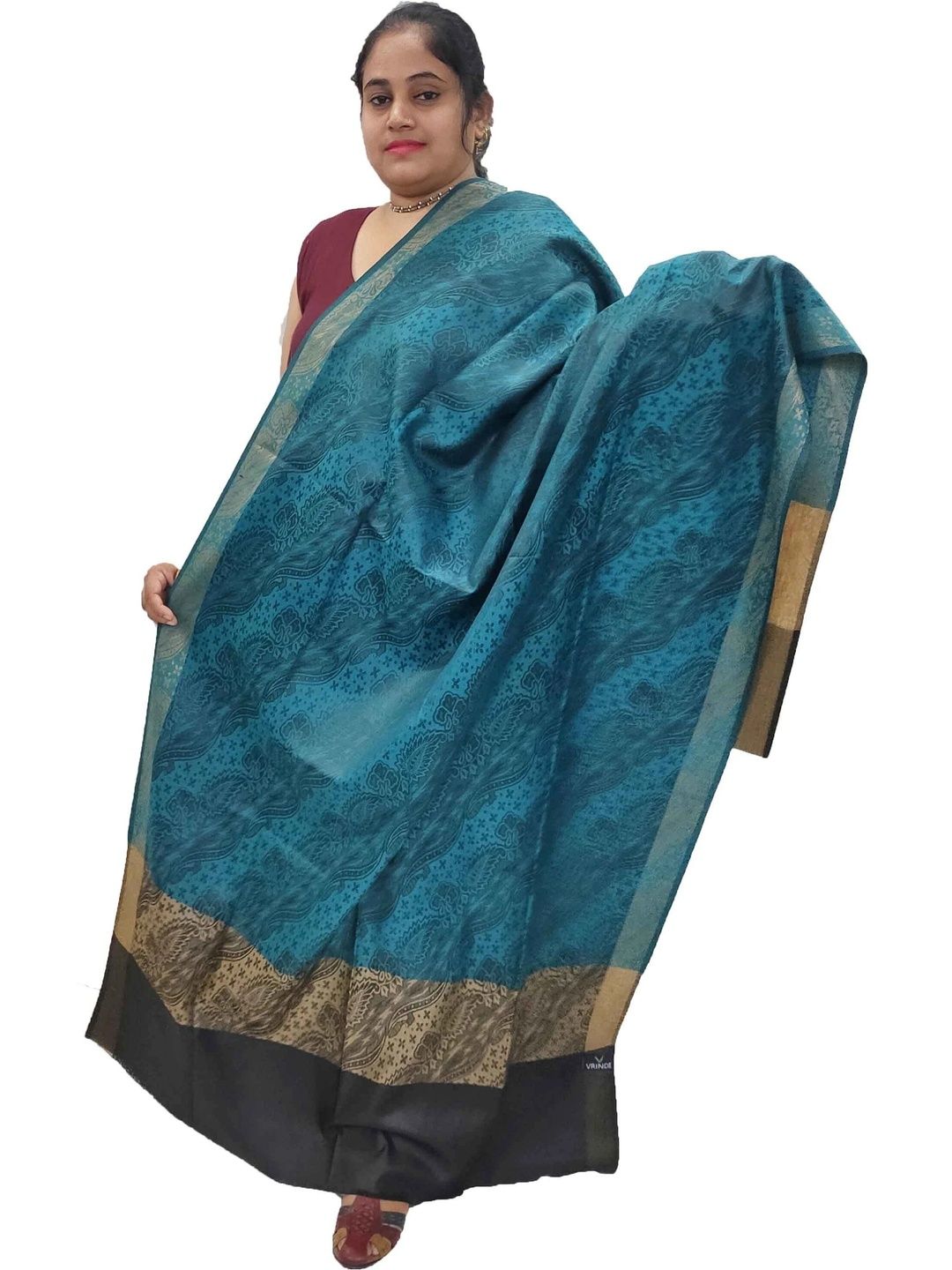 SPRHA Women Ethnic Motifs Printed Shawl-image-46