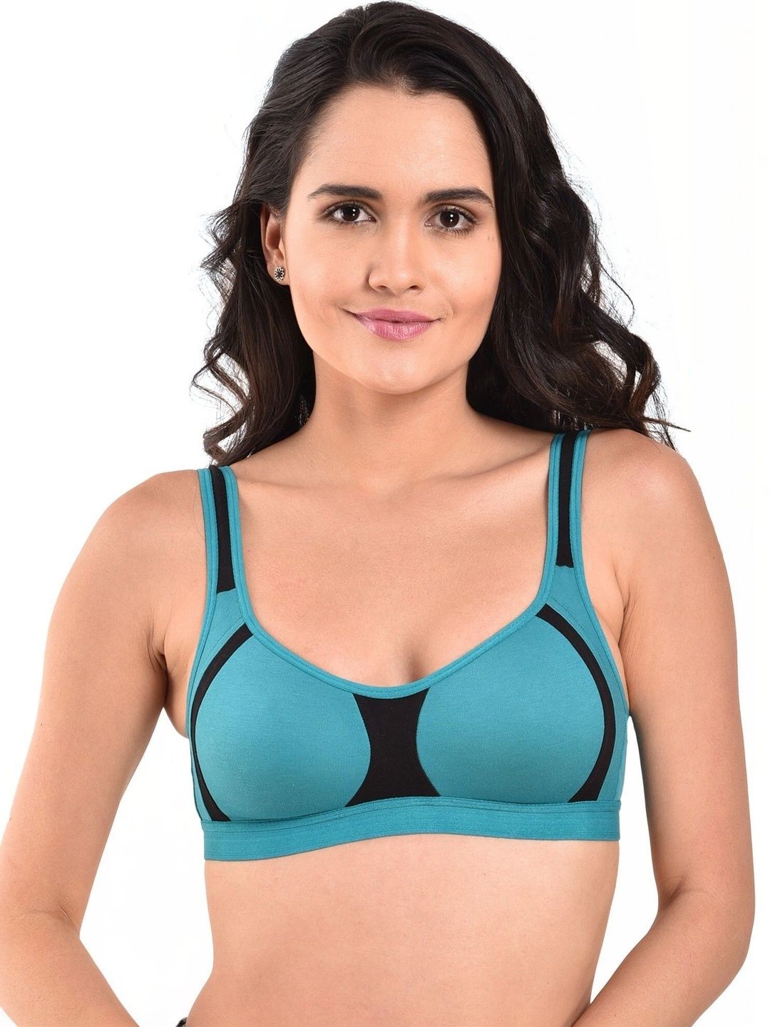 INNER TOUCH Colourblocked Bra Full Coverage-picture-34
