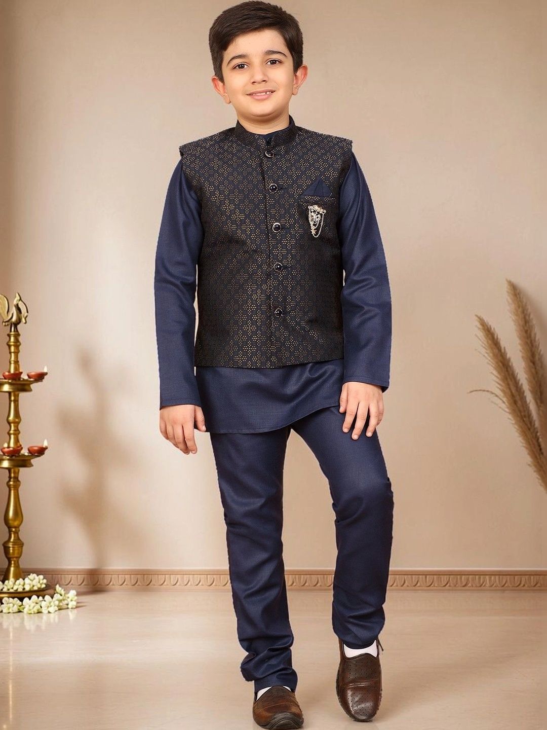 KALINI Boys Regular Kurta with Pyjamas-picture-56