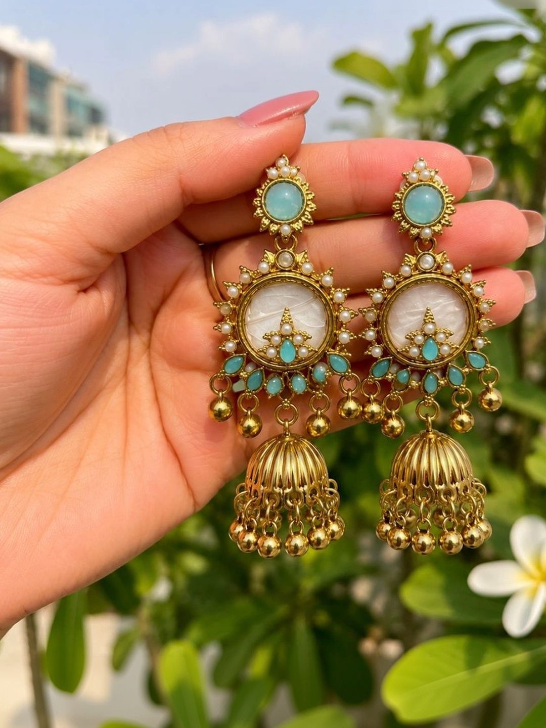 Amshine Circular Jhumkas Earrings-picture-23