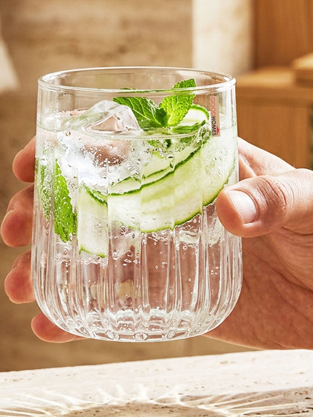 GOODHOMES Unisex Transparent Glass Water Glass-image-26