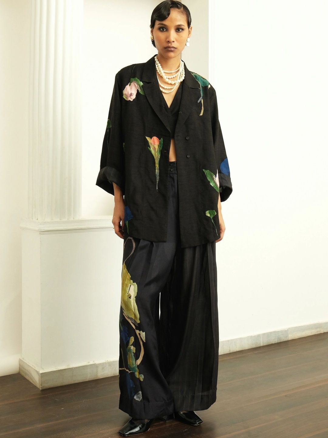 OFRIDA Floral Print Pure Silk Top-picture-21