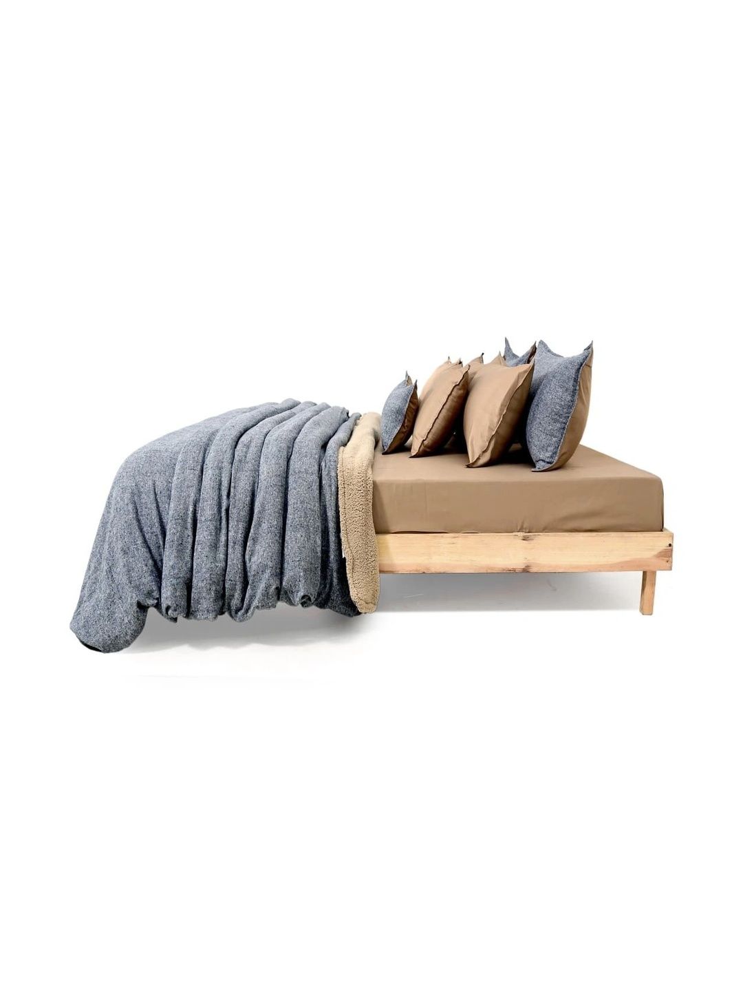 Zarf Blue & Beige 400 GSM Blanket-image-47