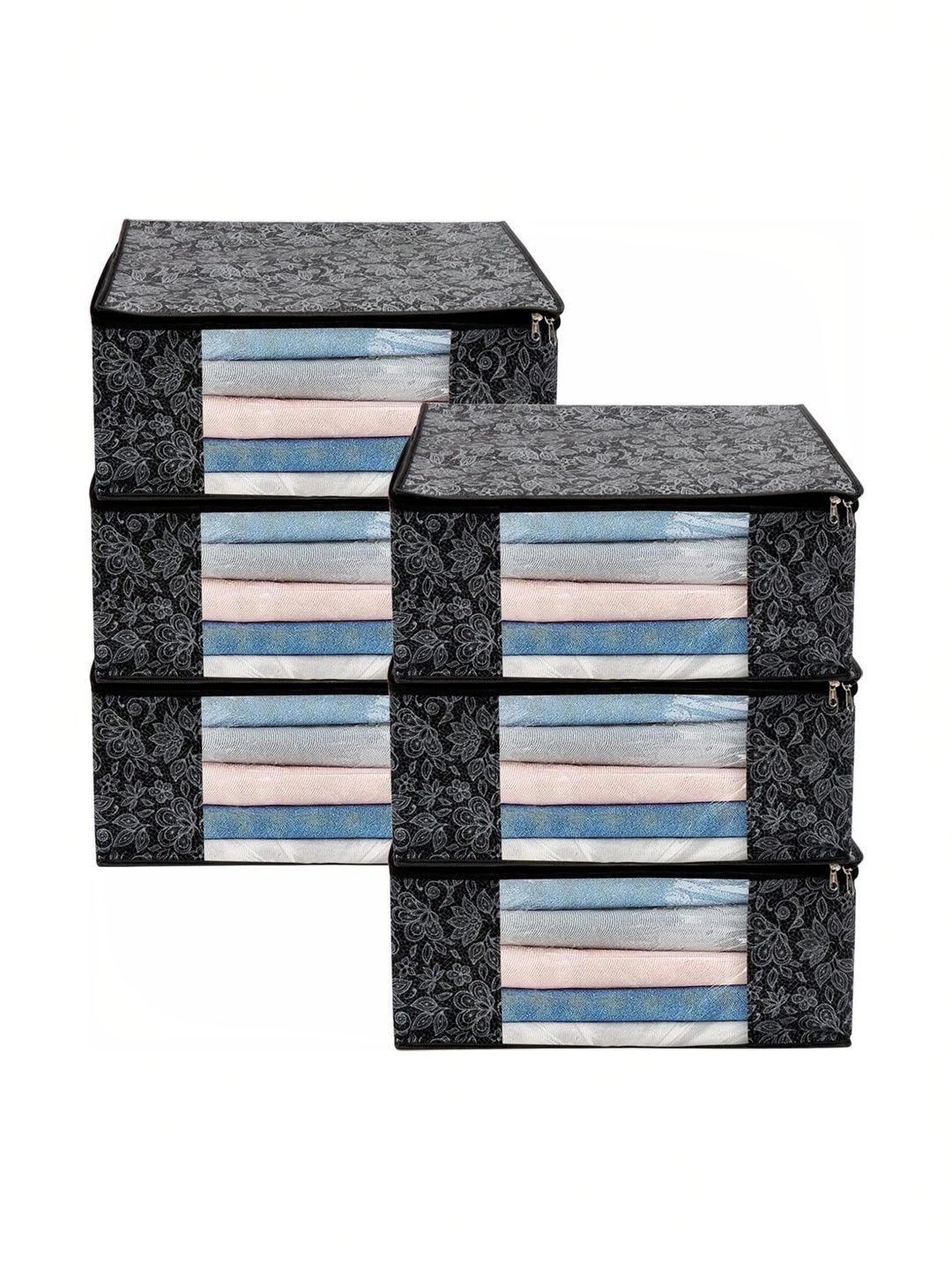 AARON INC Black Set of 6 Reusable Multi-Utility Organisers-picture-17