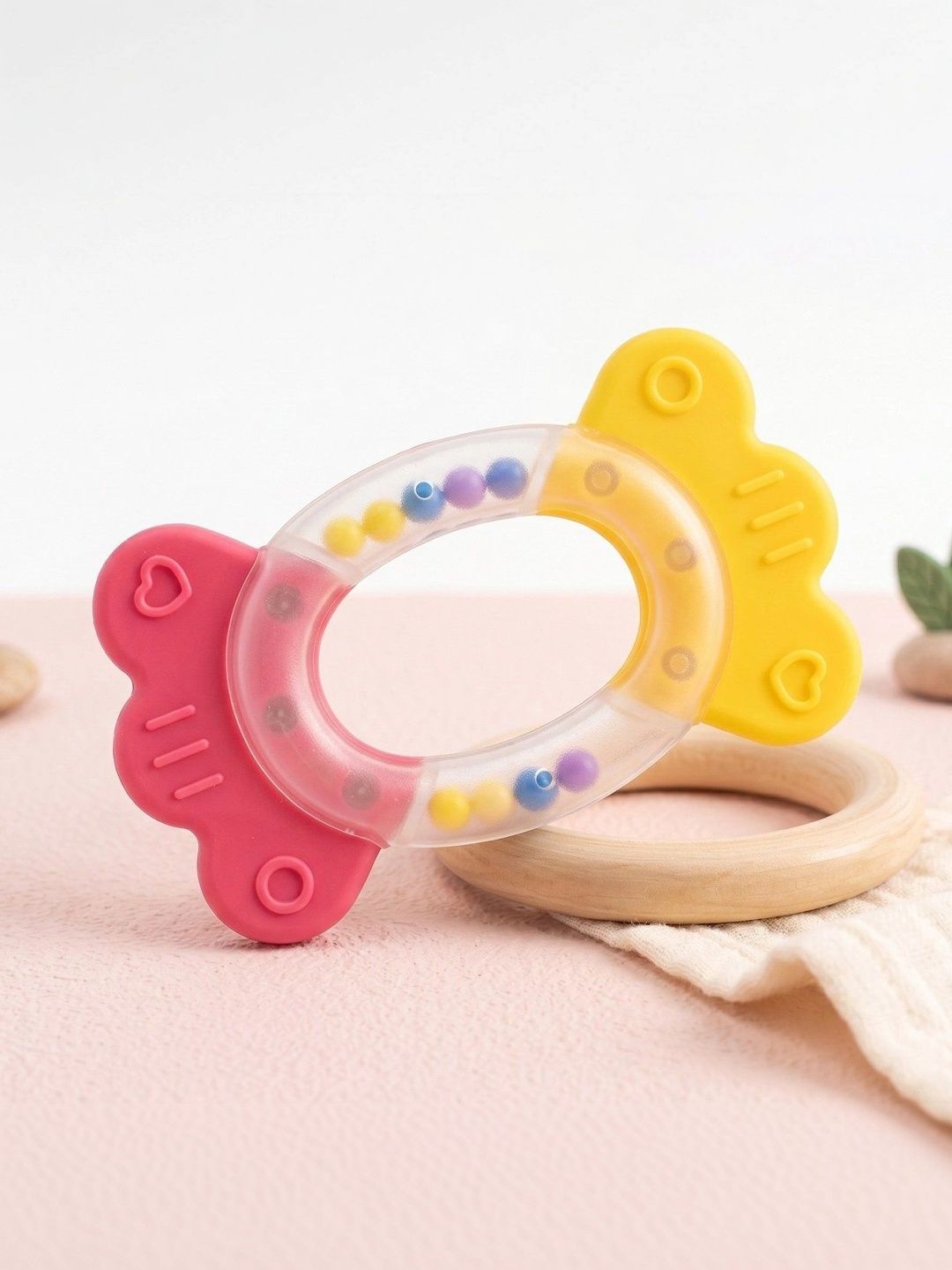 ORTIS GLOBAL TRADE Teether Round - Red & Yellow-picture-39