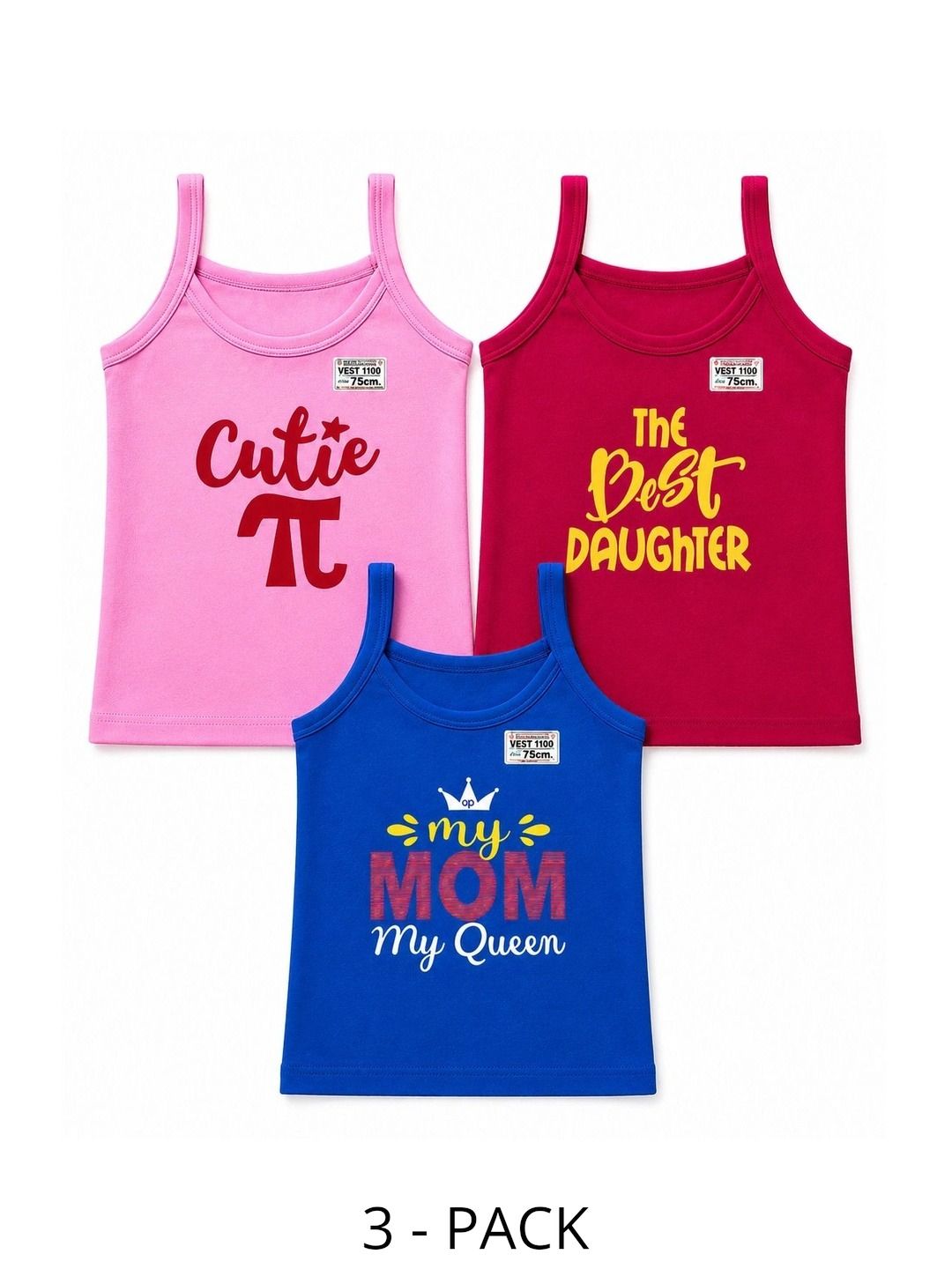 BODYSHINE Pack of 3 Printed Assorted Cotton Tank-picture-21
