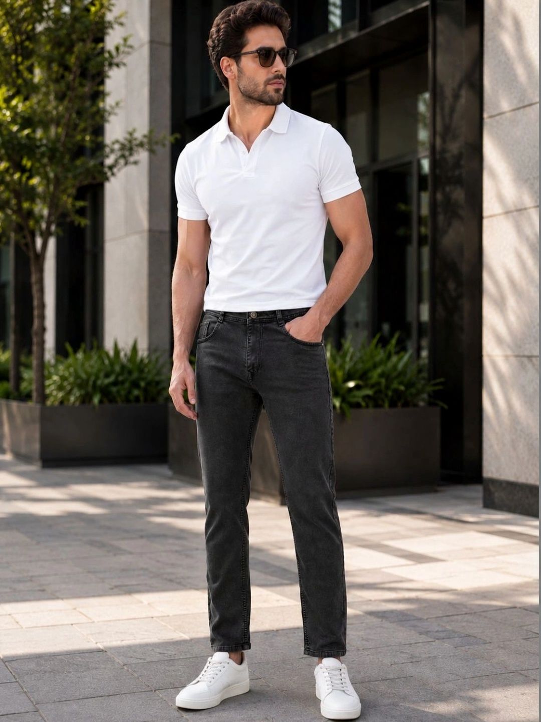 Kyber Men Jean Slim Fit Mid-Rise Light Fade Stretchable Jeans-picture-47