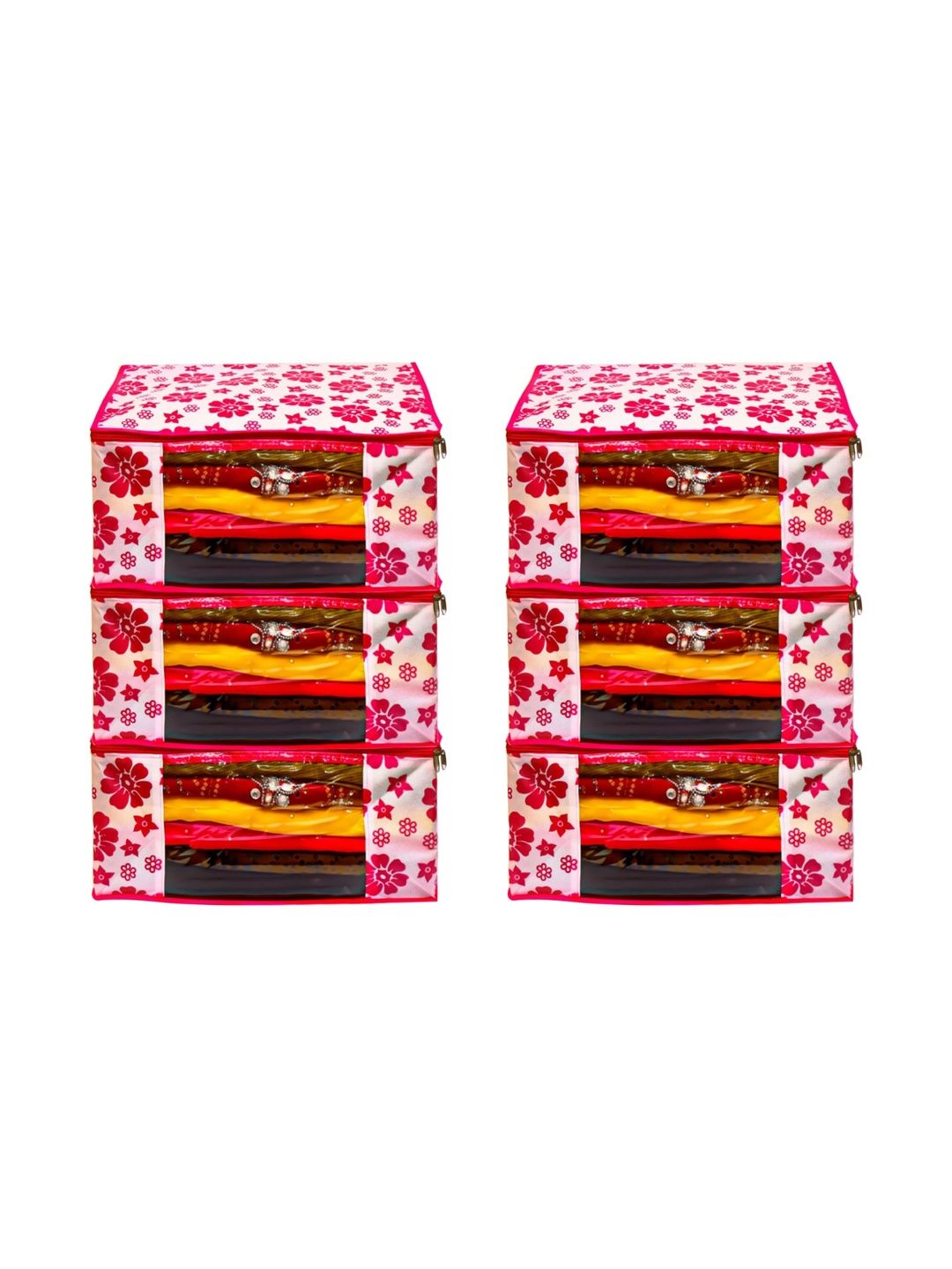 AARON INC Pink Set of 6 Reusable Multi-Utility Organisers-picture-30