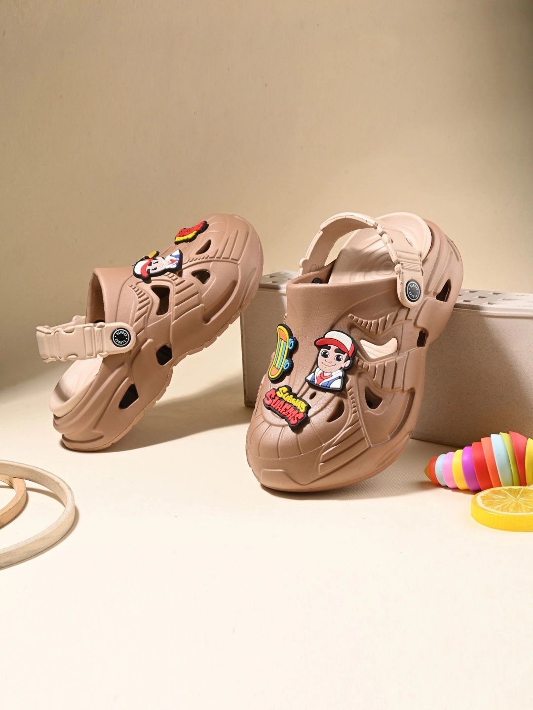 Miss & Chief Unisex Kids Embellished Clogs-picture-14