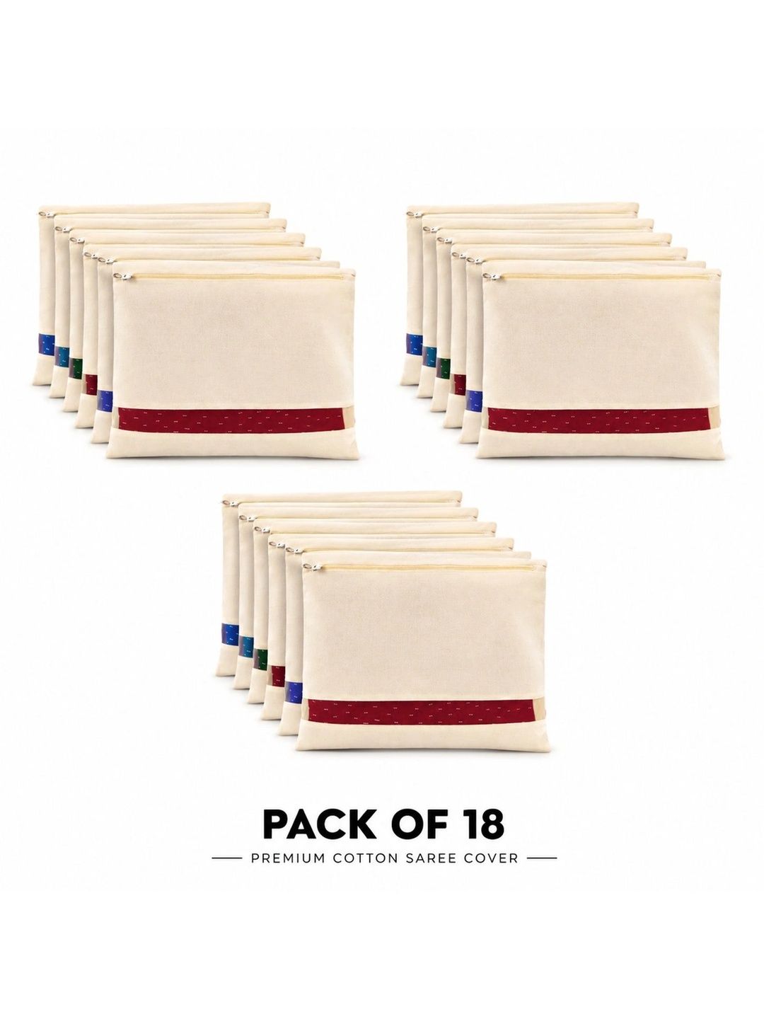 KESARI COLLECTION Beige Set of 6 Regular Multi-Utility Organisers-picture-11