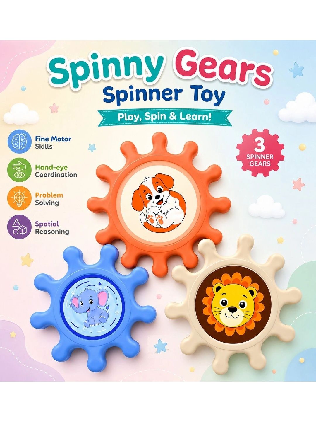 ADKD BPA Free Spinner Activity Toys and Games-picture-35