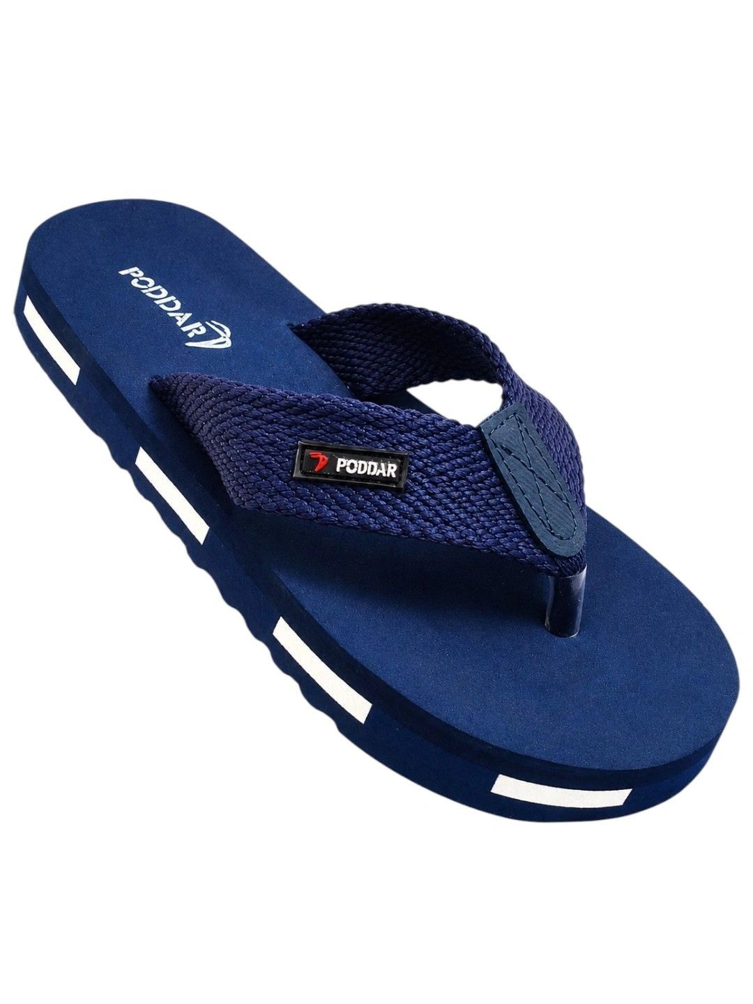 Poddar Men Striped Thong Flip-Flops-image-16
