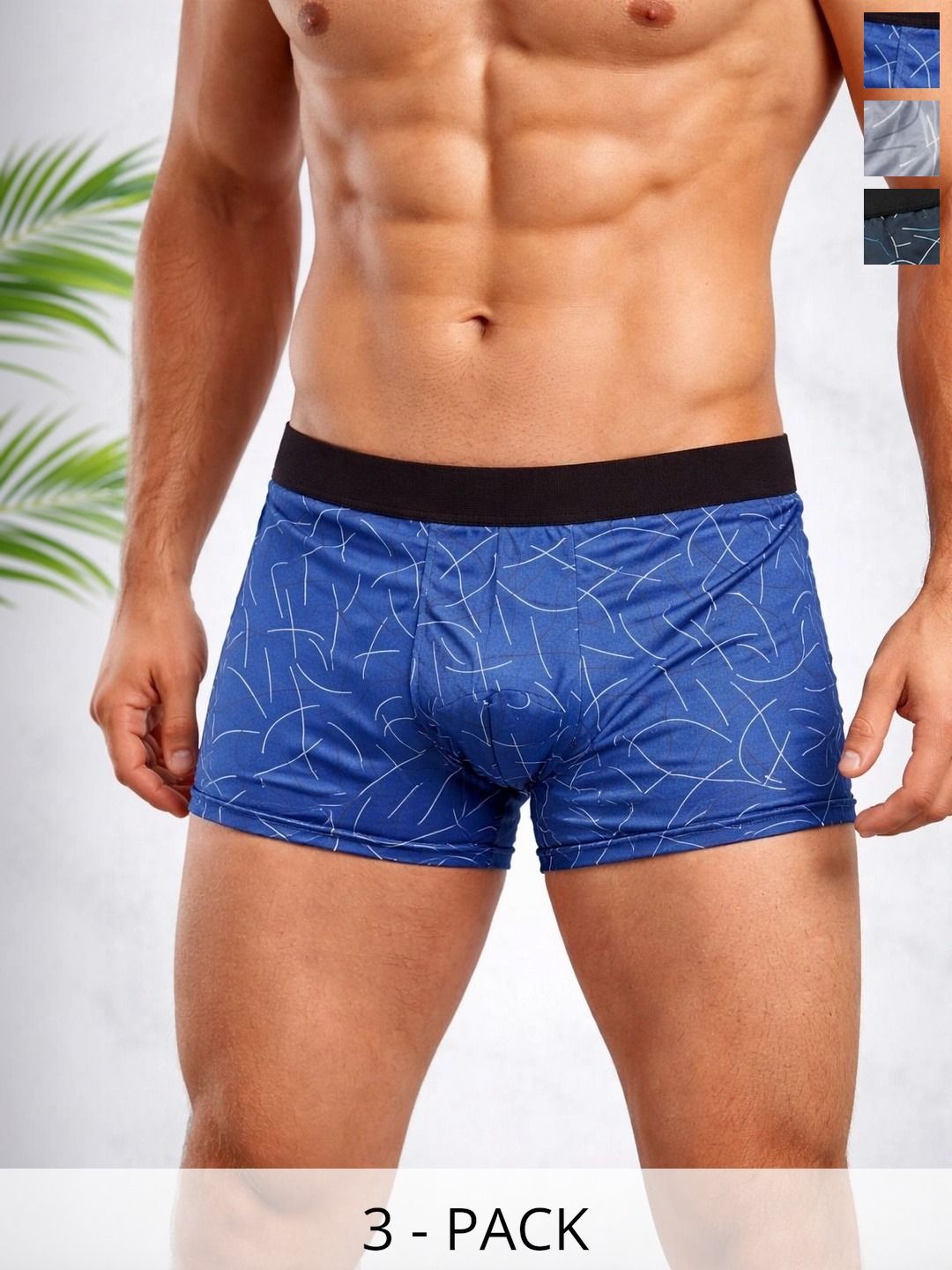 VIVA PLAST Men Pack of 3 Printed Assorted Boy Shorts-picture-26