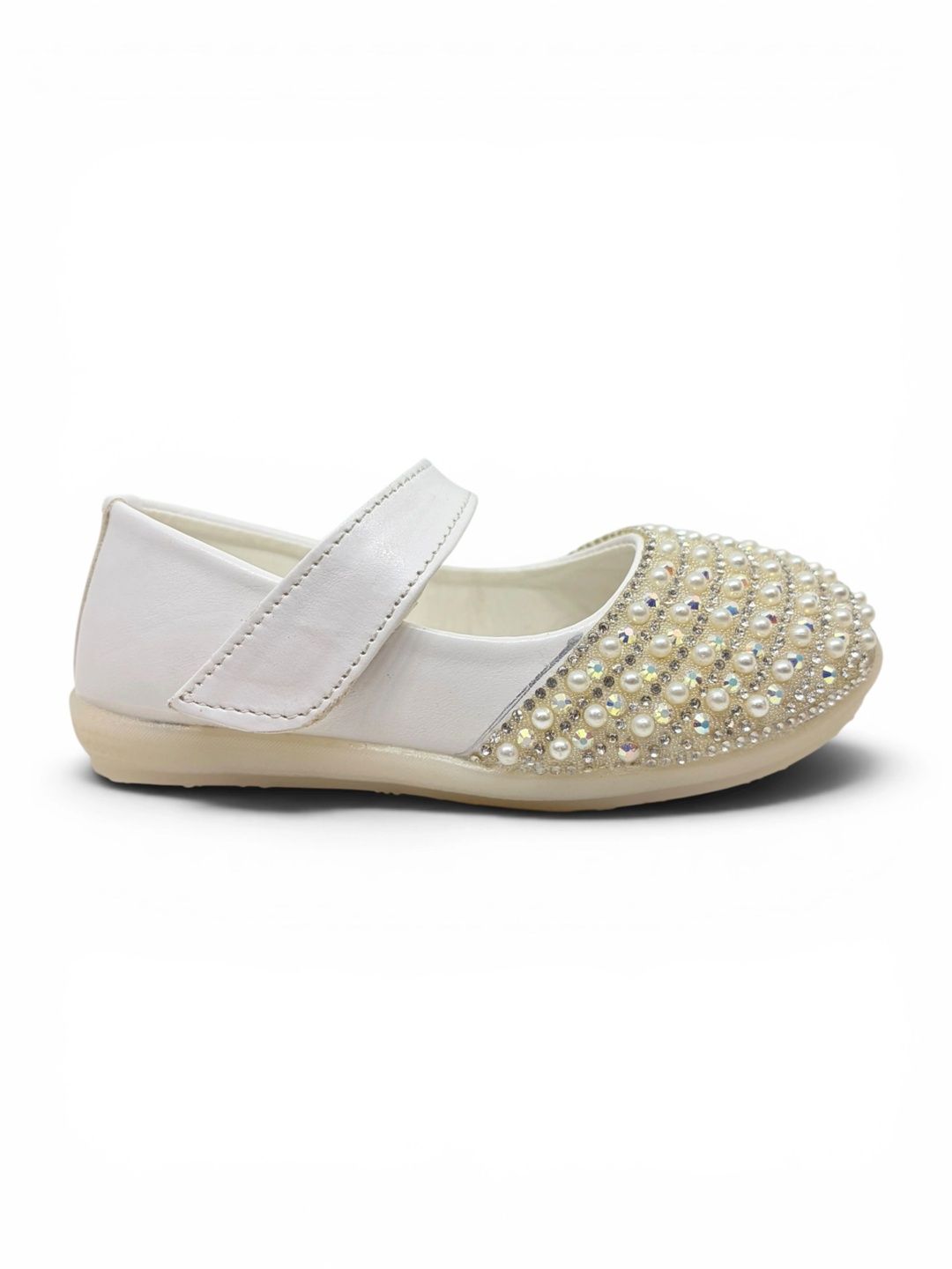 Lil Lollipop Girls Embellished Round Toe Velcro Ballerinas-picture-3