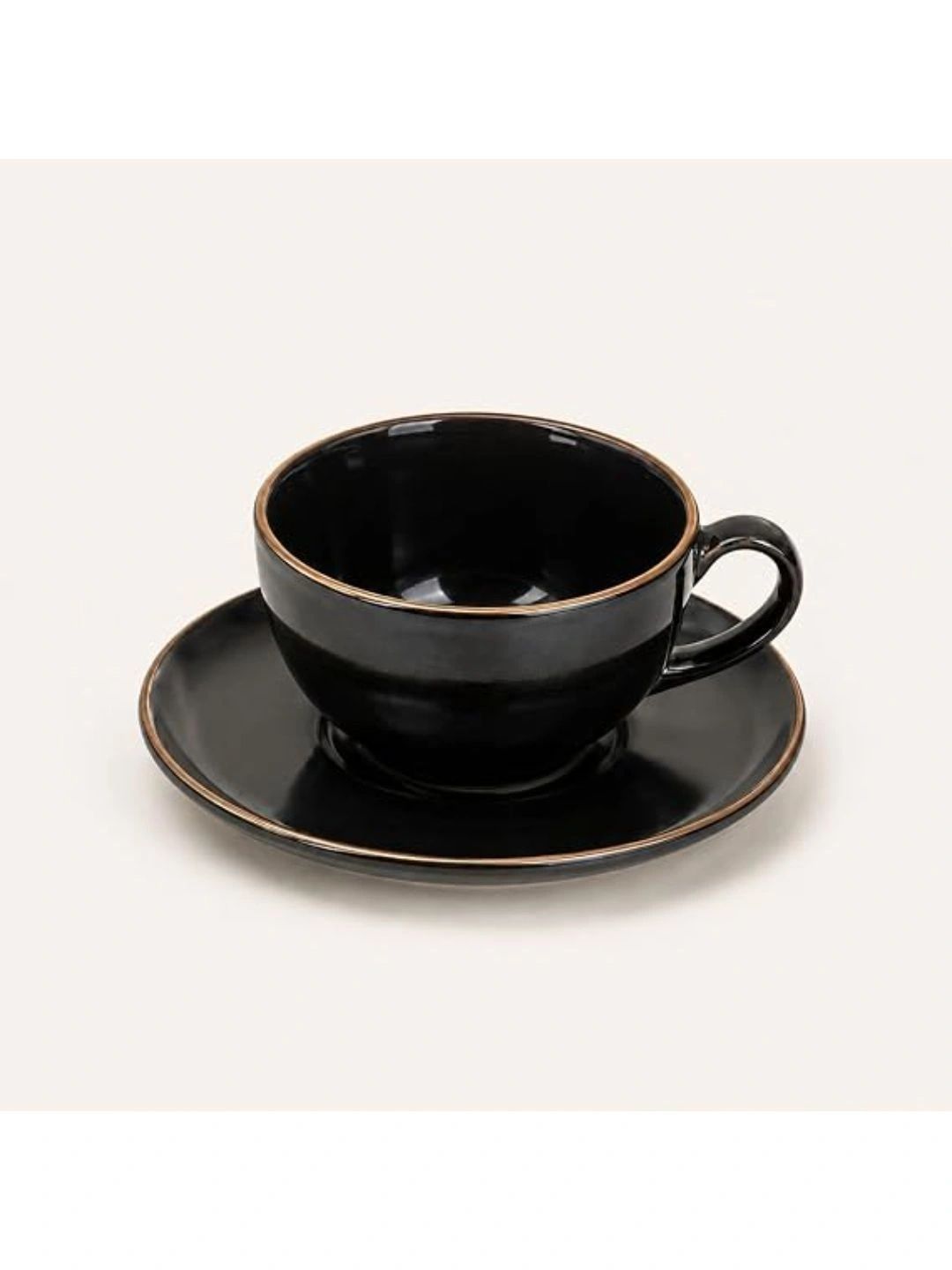 nestcase Black Solid Ceramic Glossy Cups Set of Cups and Mugs-image-10