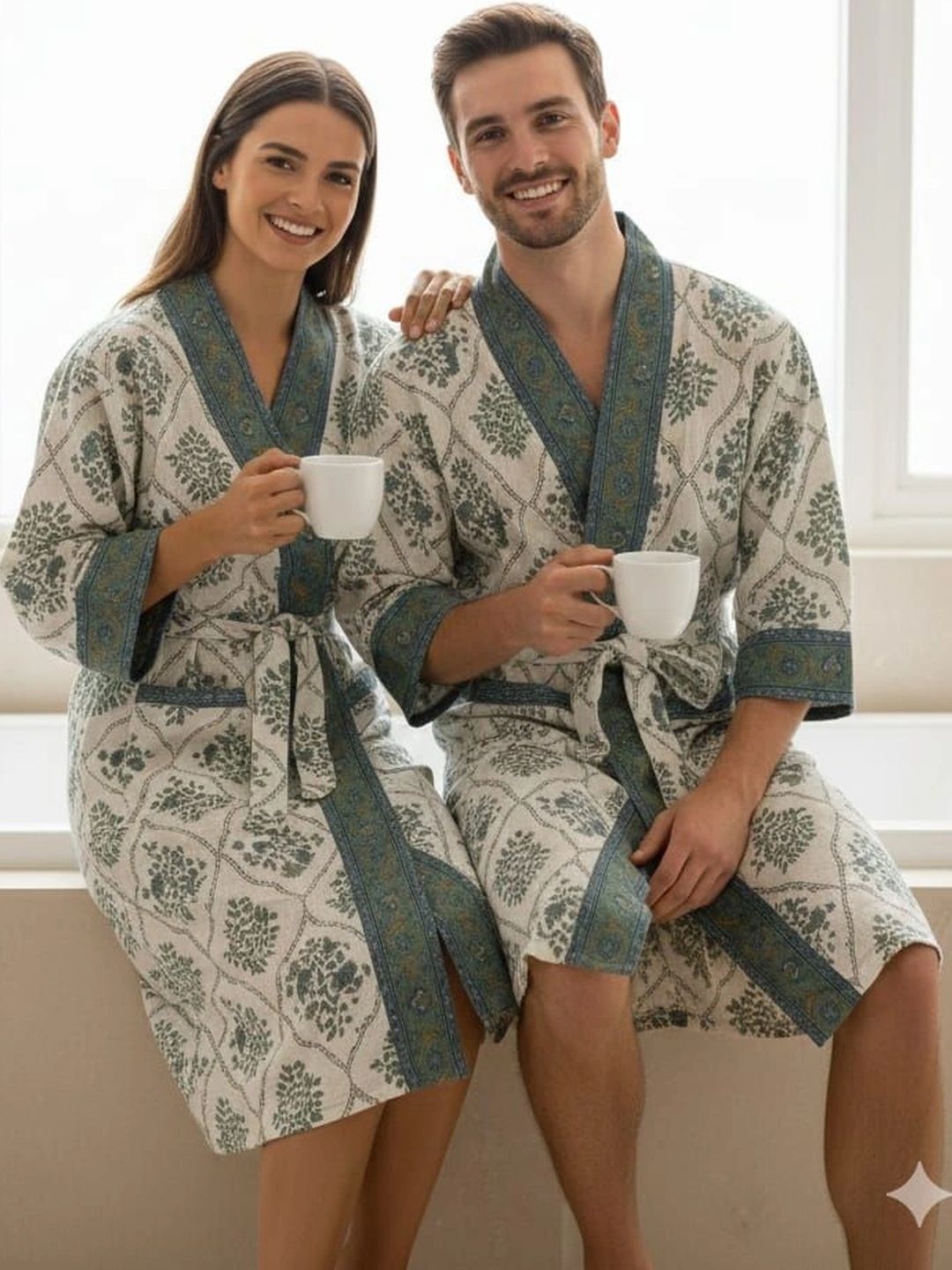 tundwal's Ultra Soft Printed Cotton Bath Robe-picture-1