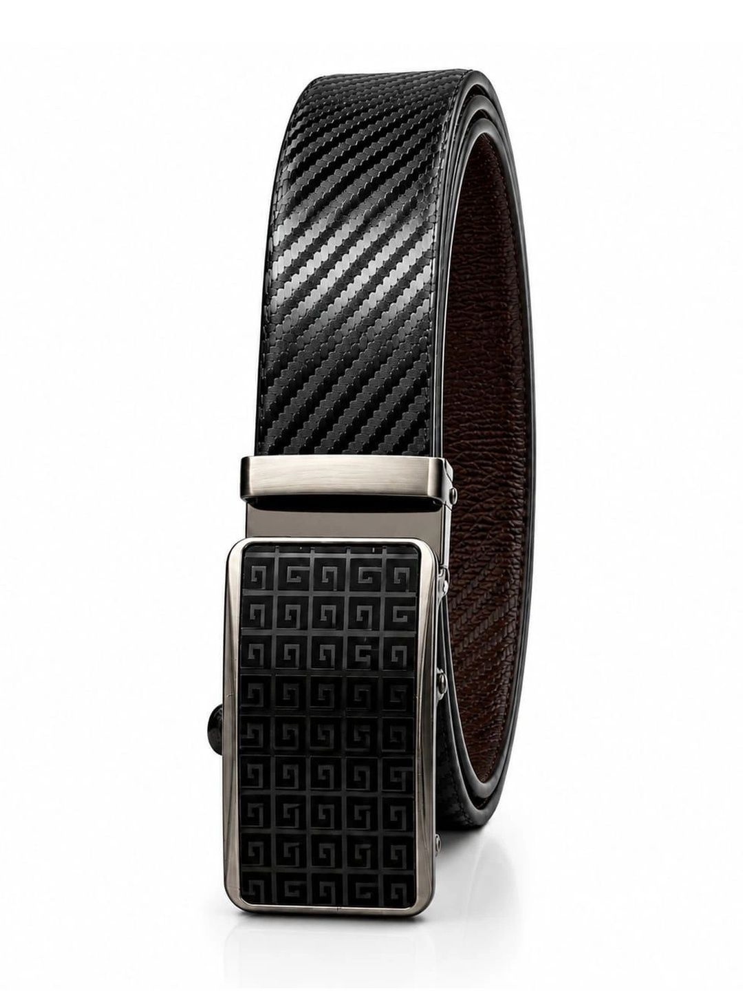 FALVIAN Men Textured Leather Reversible Formal Belt-picture-26