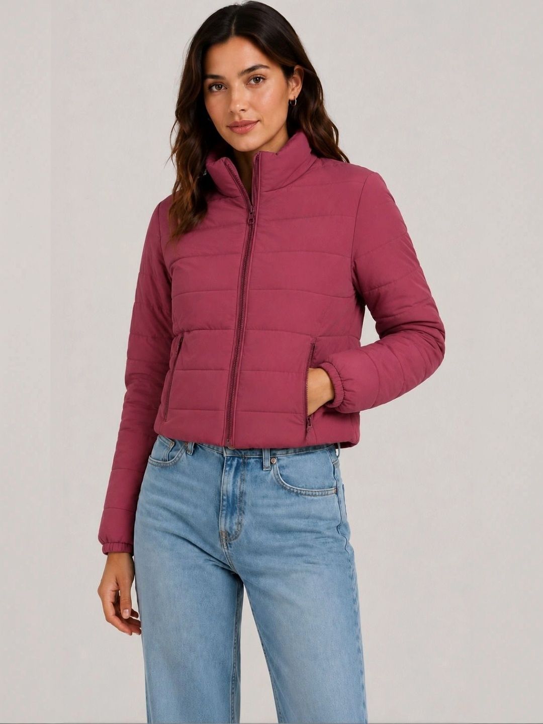 Roadster Women Lightweight Crop Puffer Jacket-picture-22