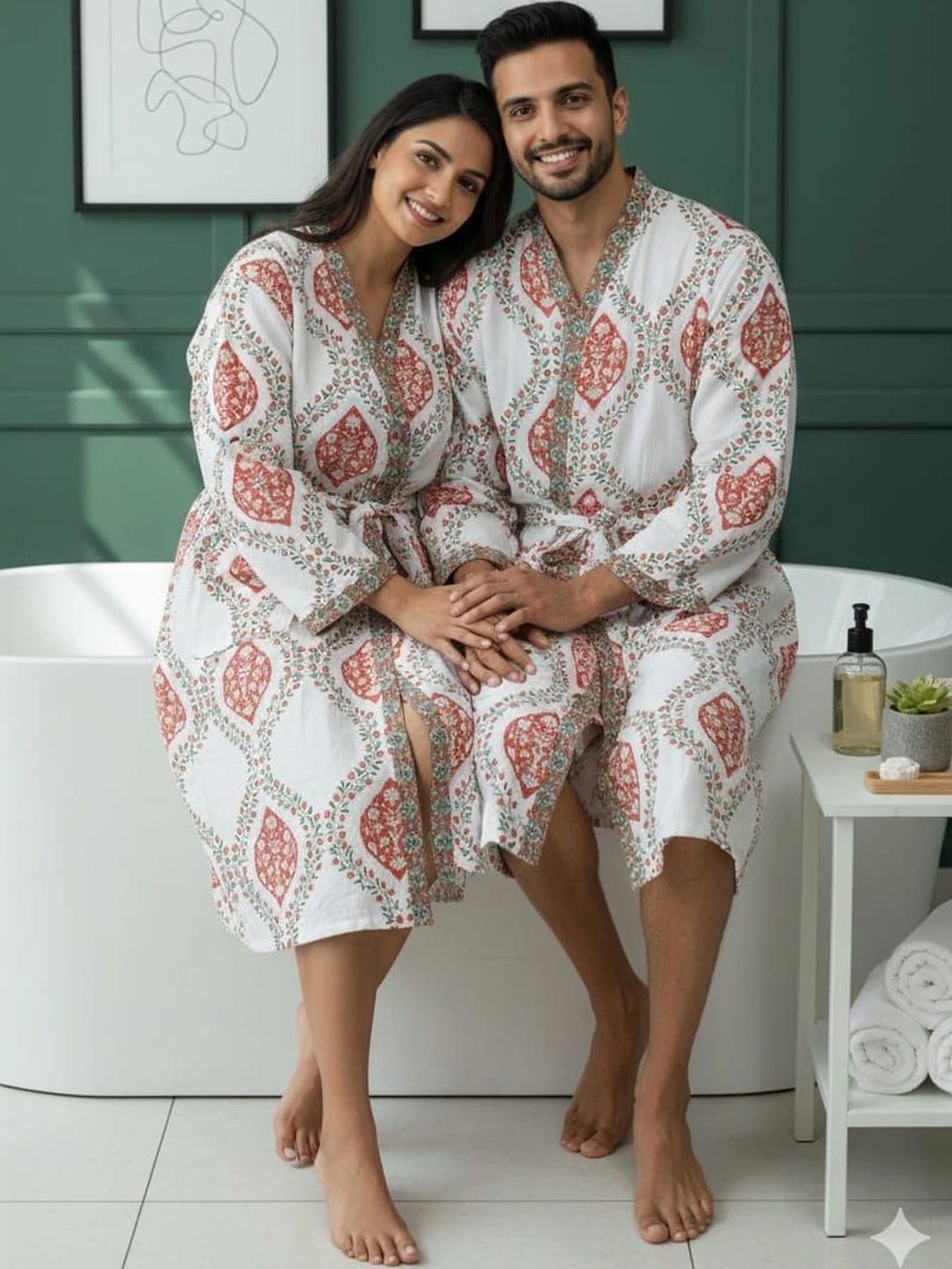tundwal's Ultra Soft Printed Cotton Bath Robes-image-34