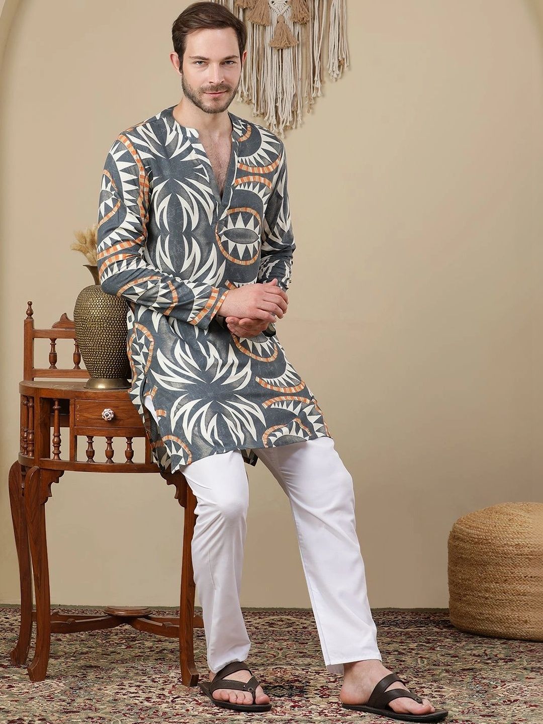 Anouk Men Printed Kurta-picture-35