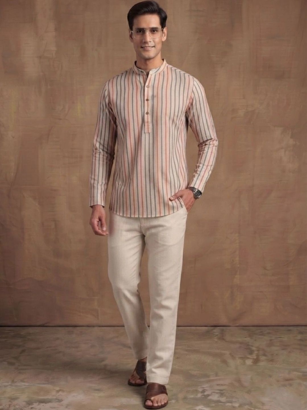 Navibhu Men Striped Kurta-picture-16