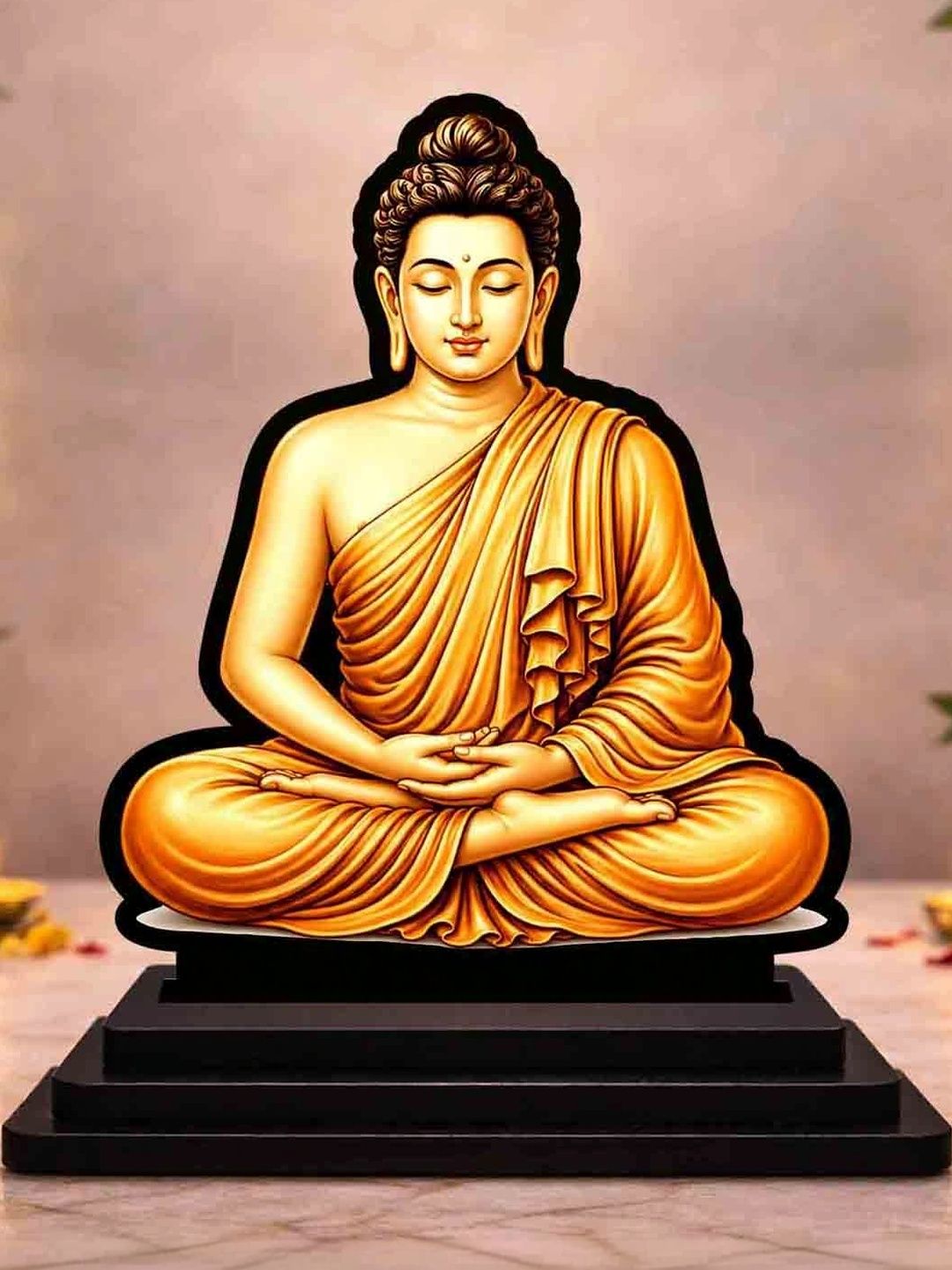 Vprint Multicoloured Buddha Figurine Showpiece-image-7