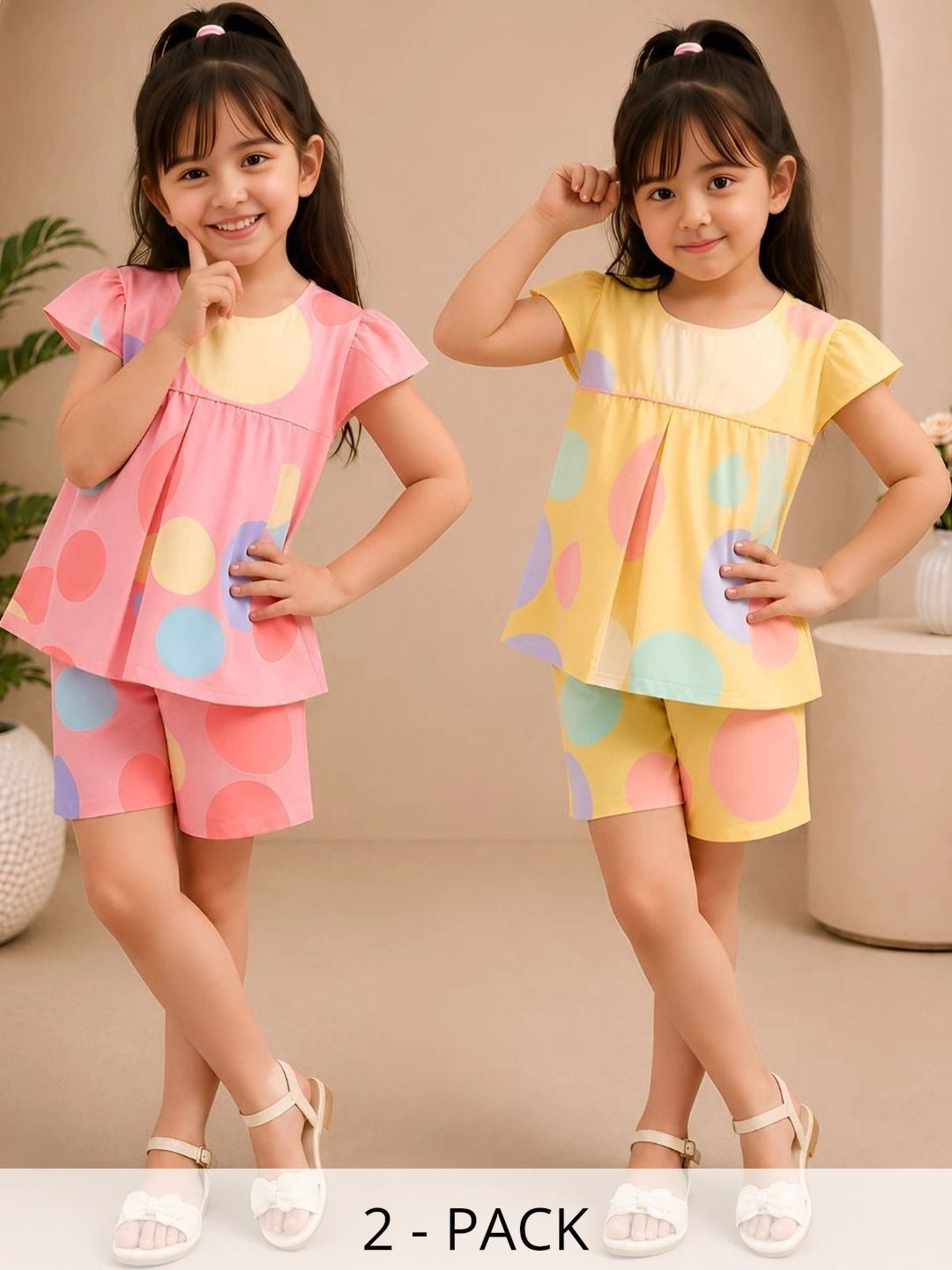 VP TEXX Girls Printed Tunic with Shorts-picture-33