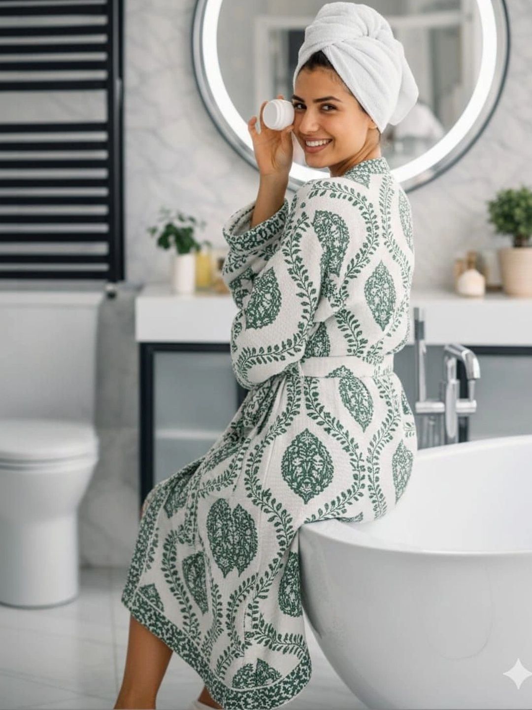 tundwal's Ultra Soft Printed Cotton Bath Robes-image-16