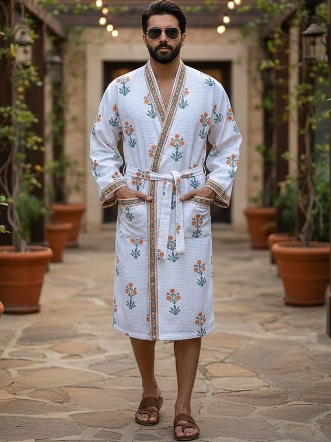 tundwal's Ultra Soft Printed Cotton Bath Robe-picture-22