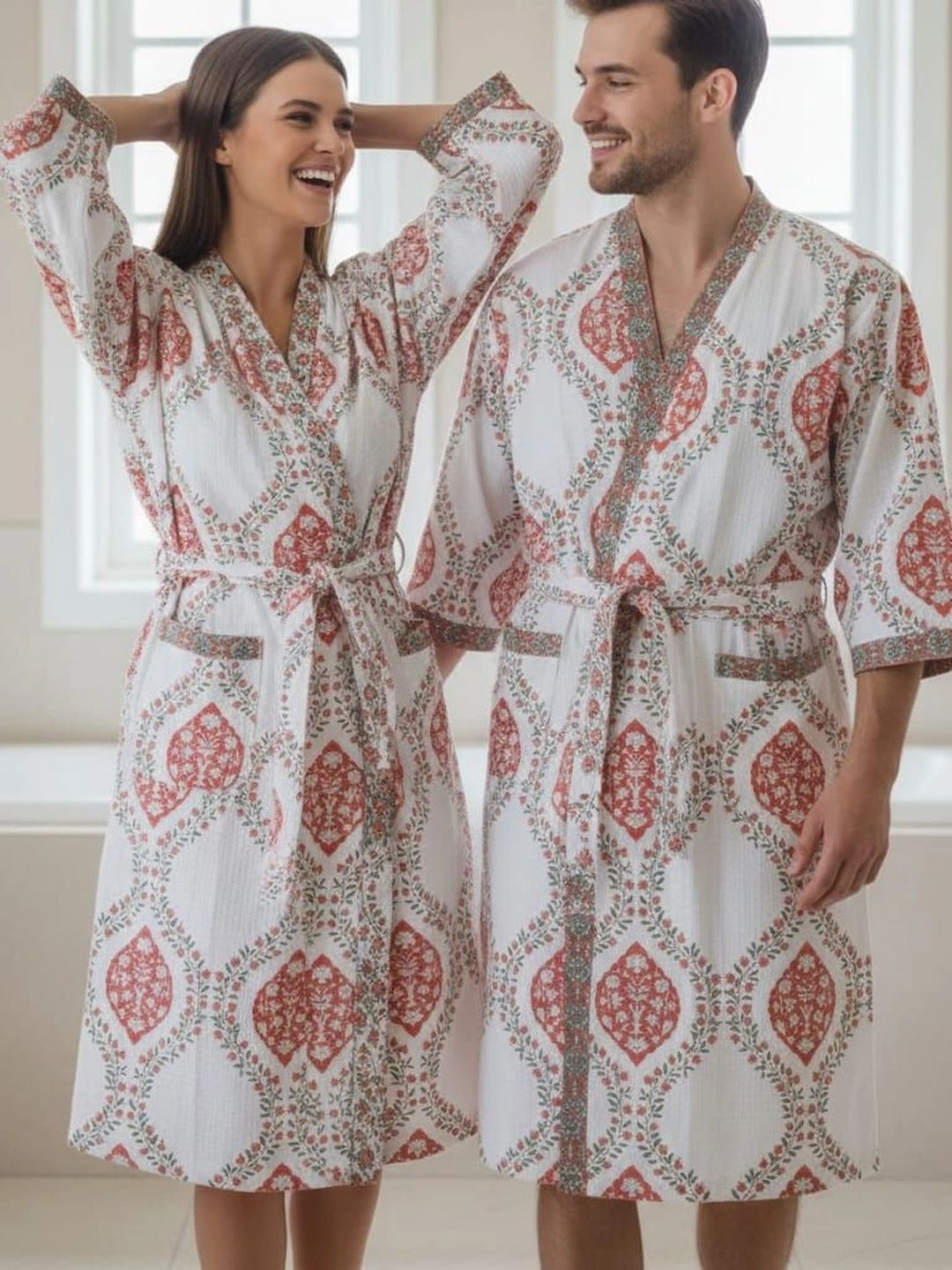 tundwal's Ultra Soft Printed Cotton Bath Robe-image-21