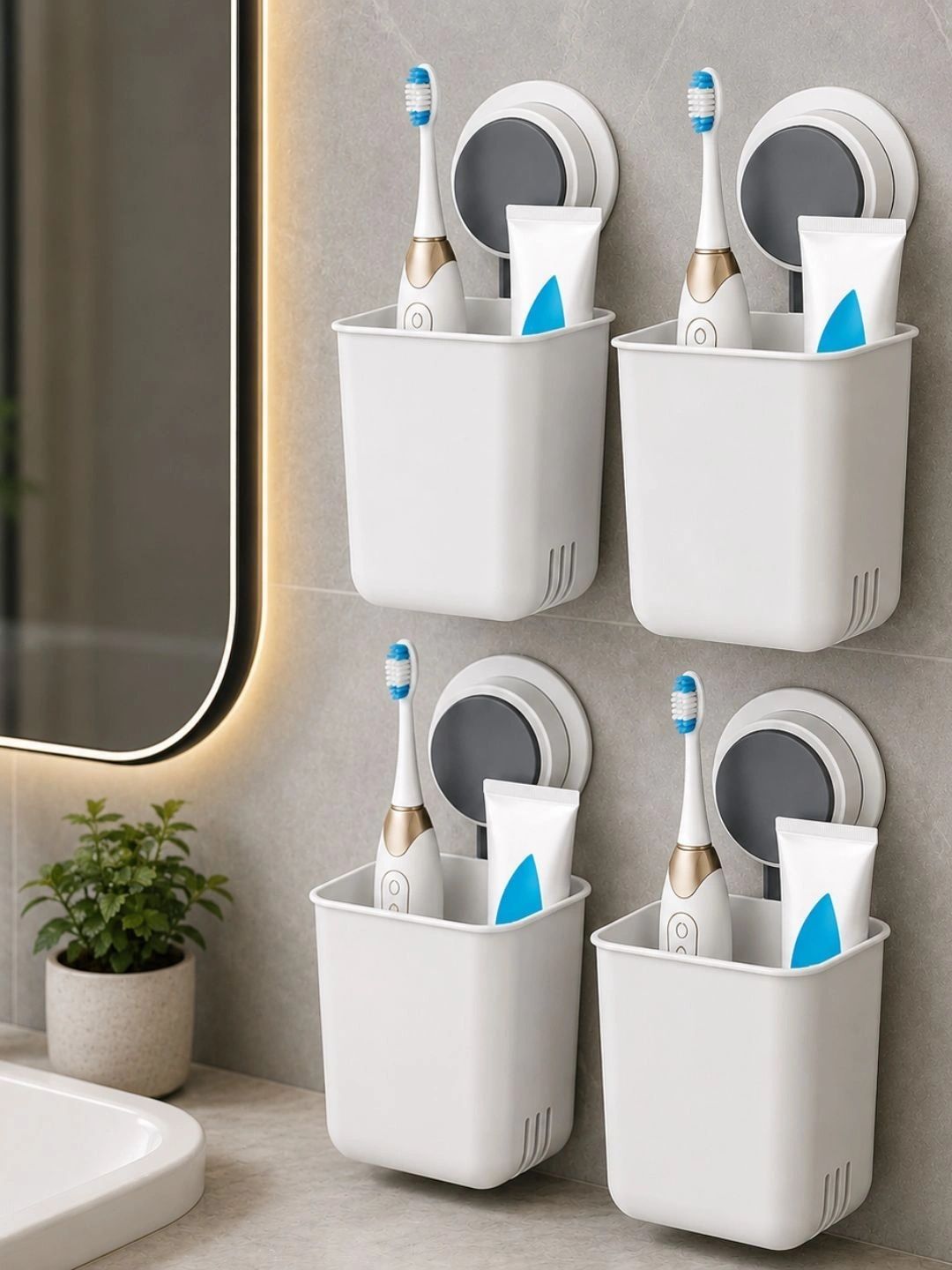 Klivon White 4 piece Solid Plastic-picture-26
