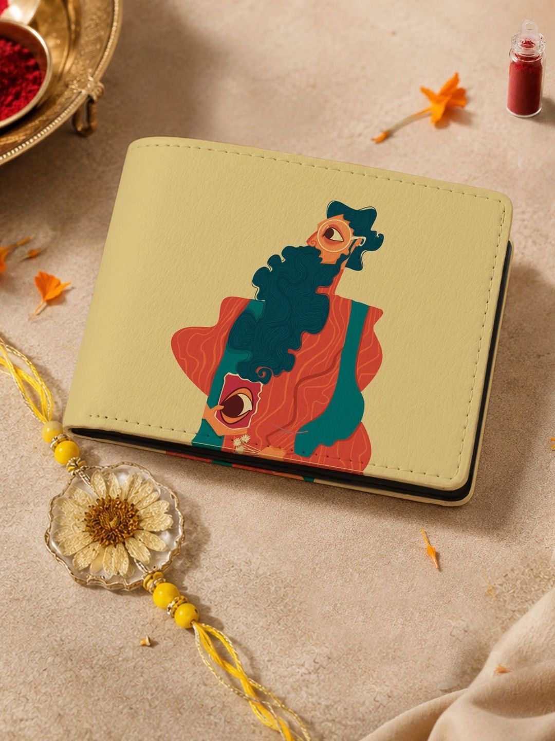Kalankit Men Printed Embellished Two Fold Wallet-picture-12