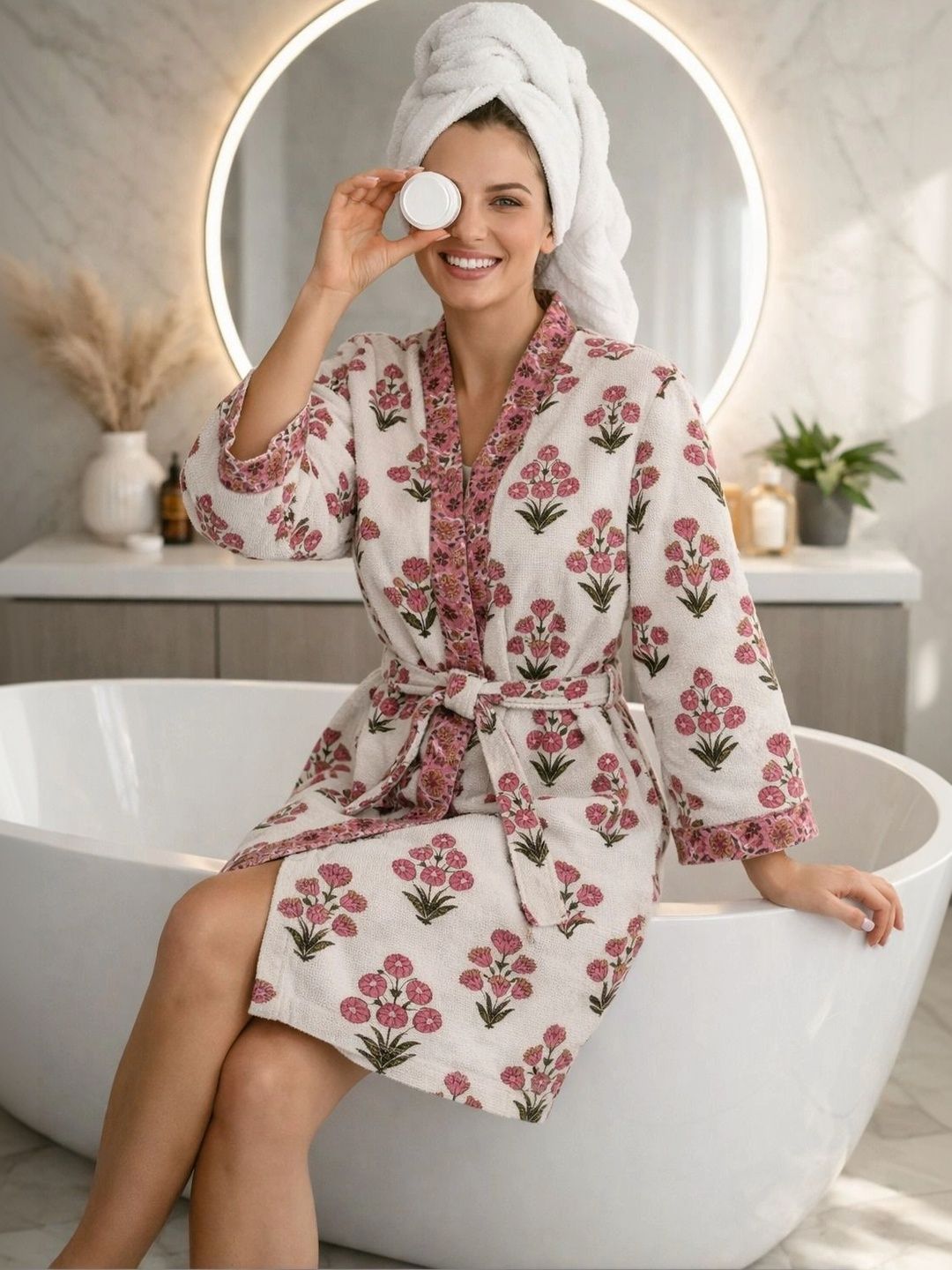 tundwal's Ultra Soft Printed Cotton Bath Robe-picture-26