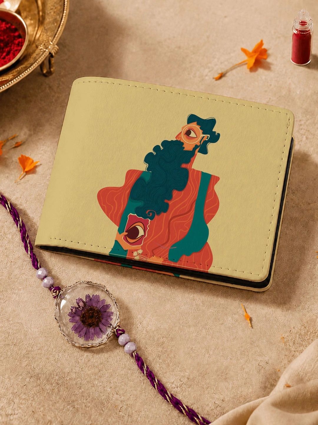Kalankit Men Printed Embellished Two Fold Wallet-picture-12