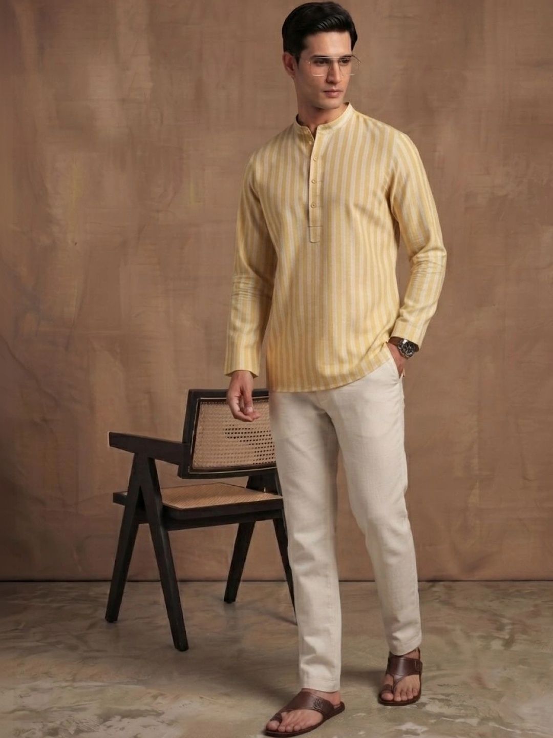 Navibhu Men Striped Kurta-picture-13